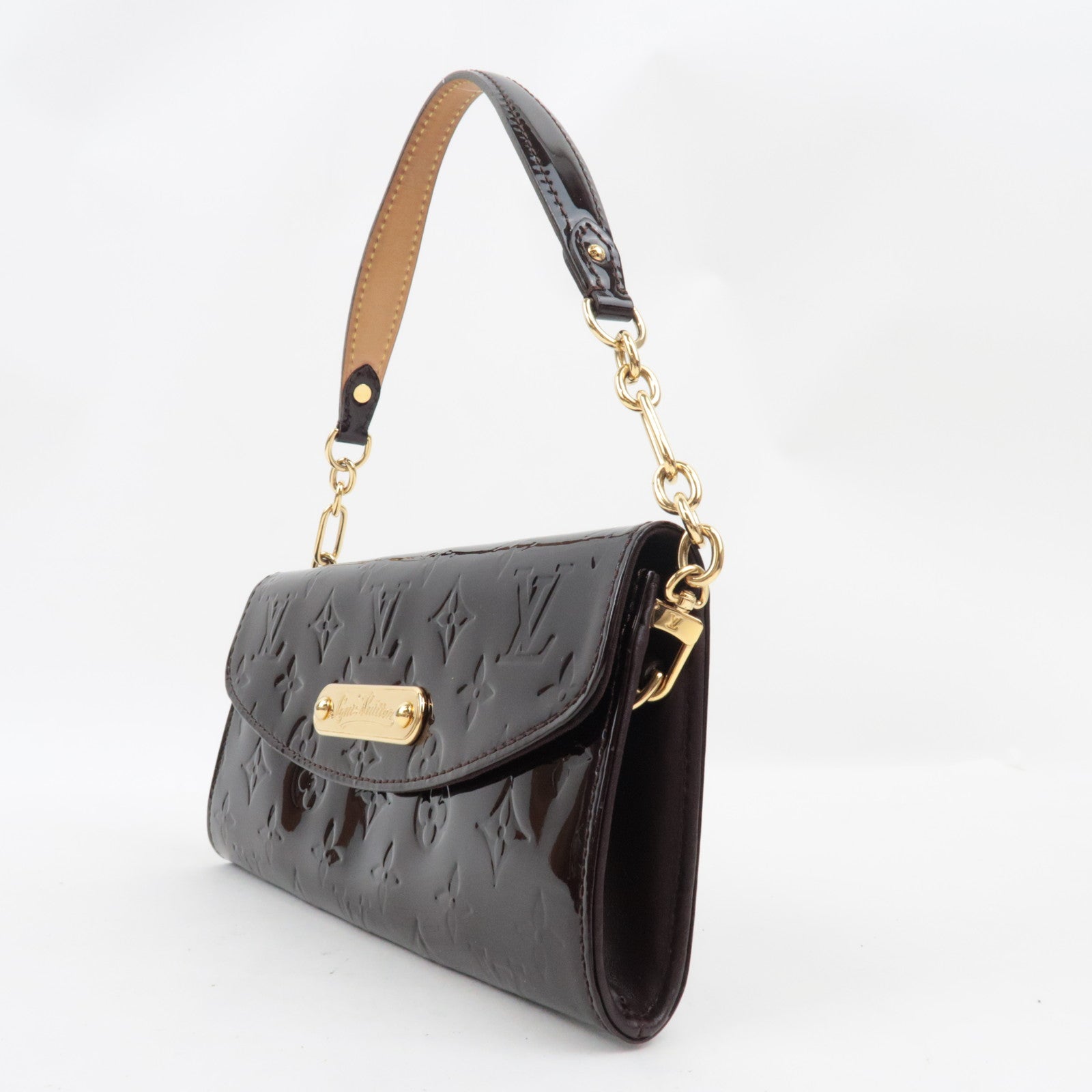 Louis Vuitton Monogram Vernis Sunset Boulevard Shoulder bag Amarante M93542 TR0120 *Box, Dust bag