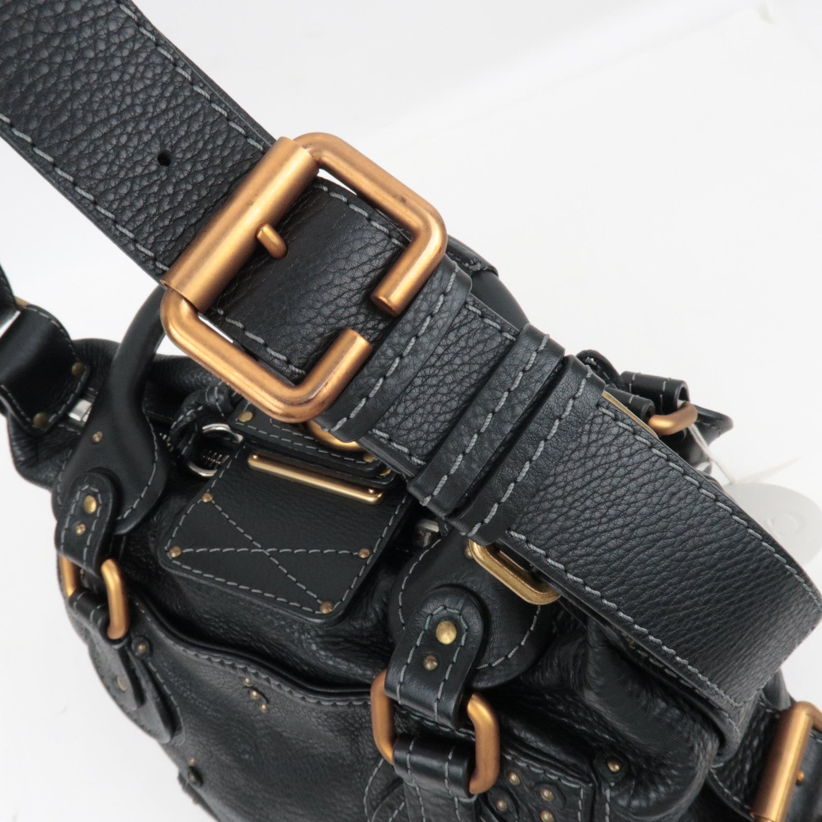 Chloe Paddington 2Way Shoulder Bag Leather Black *Key Lock