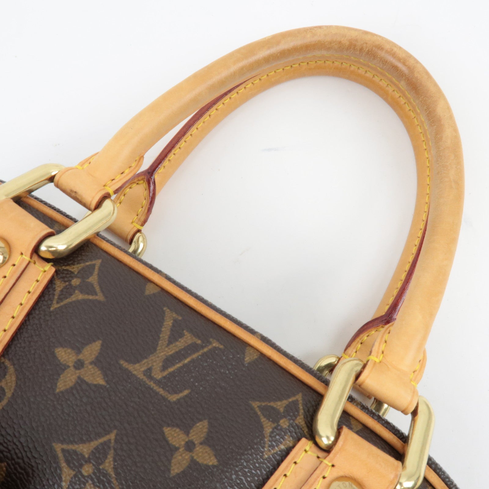 Louis Vuitton Monogram Manhattan PM Hand Bag M40026 TH0076 *Dust bag