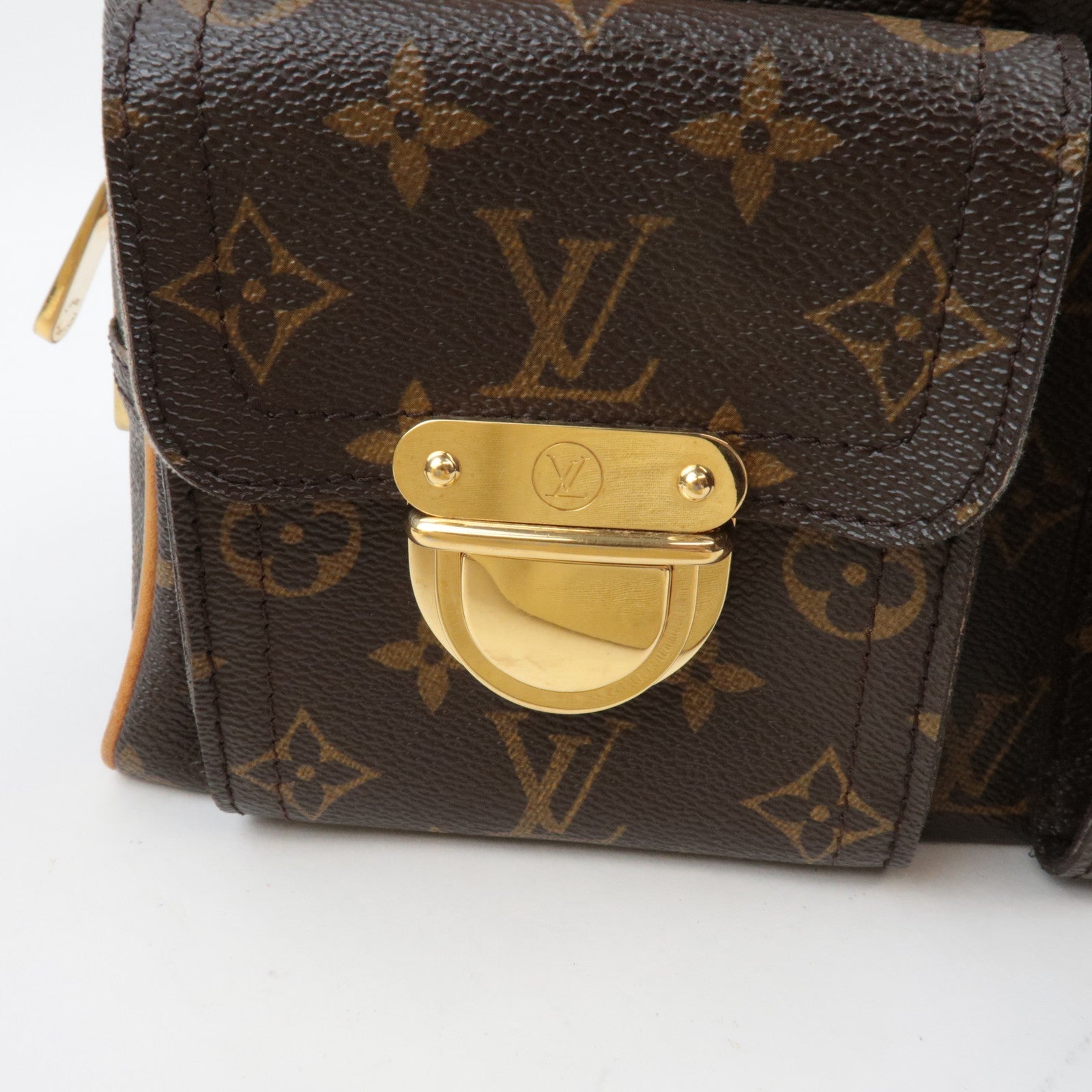 Louis Vuitton Monogram Manhattan PM Hand Bag M40026 TH0076 *Dust bag