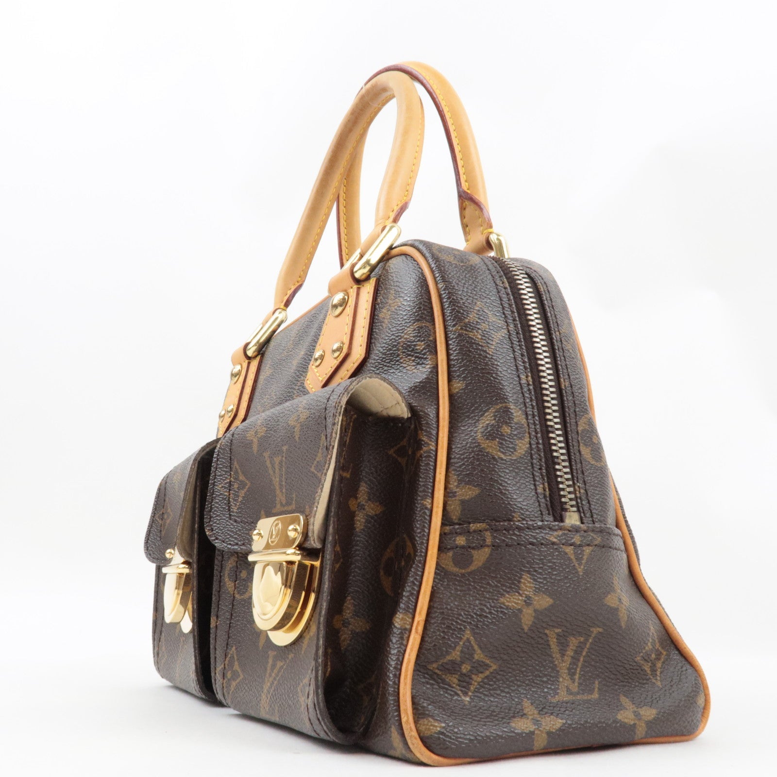 Louis Vuitton Monogram Manhattan PM Hand Bag M40026 TH0076 *Dust bag