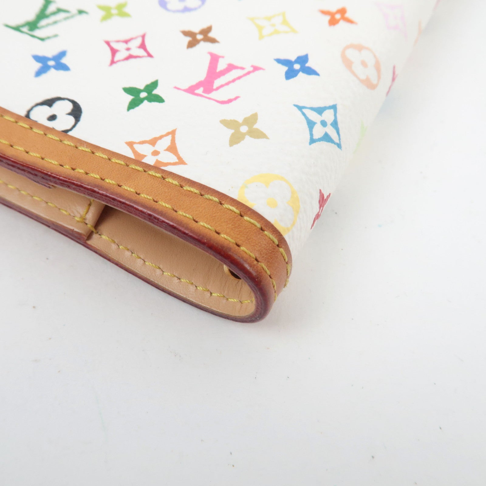 Louis Vuitton Monogram Multicolor Agenda PM Planner Cover Blanc R20896 CA1015 *Scale