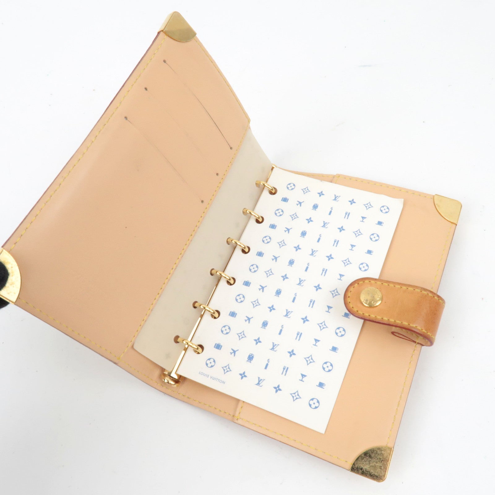 Louis Vuitton Monogram Multicolor Agenda PM Planner Cover Blanc R20896 CA1015 *Scale