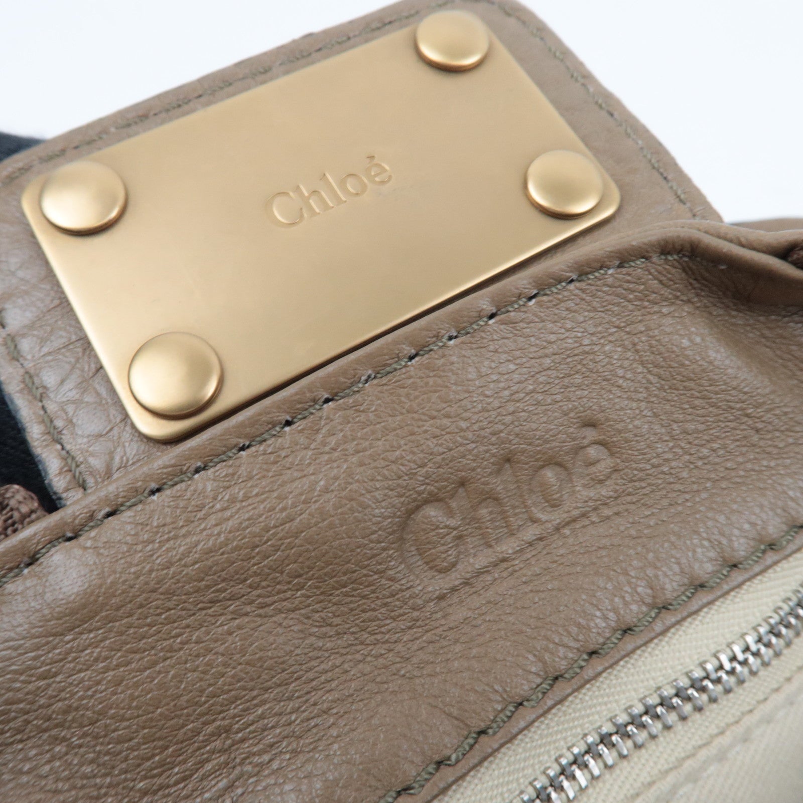 Chloe Paddington Handbag Leather Brown *Dust bag, Key Lock