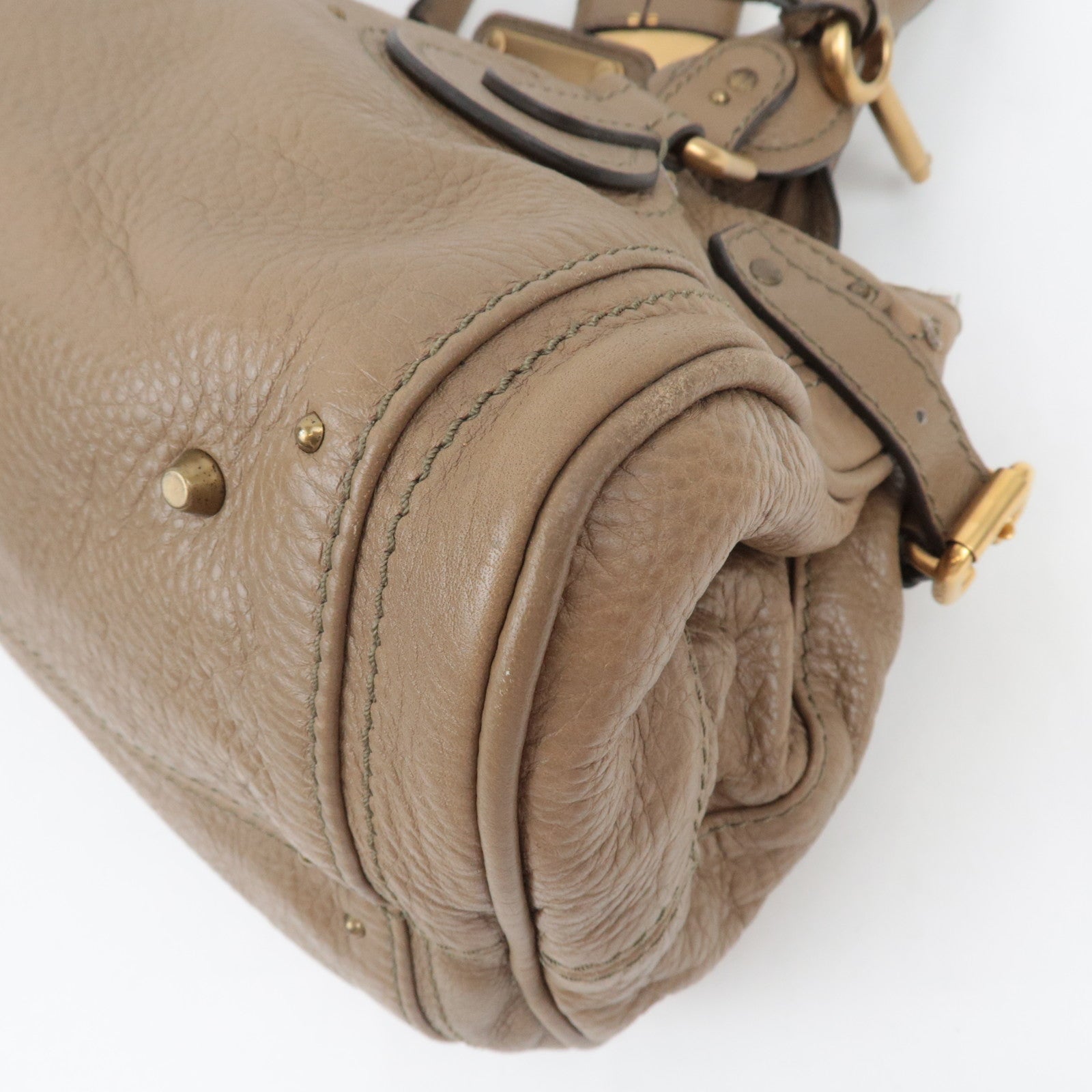 Chloe Paddington Handbag Leather Brown *Dust bag, Key Lock