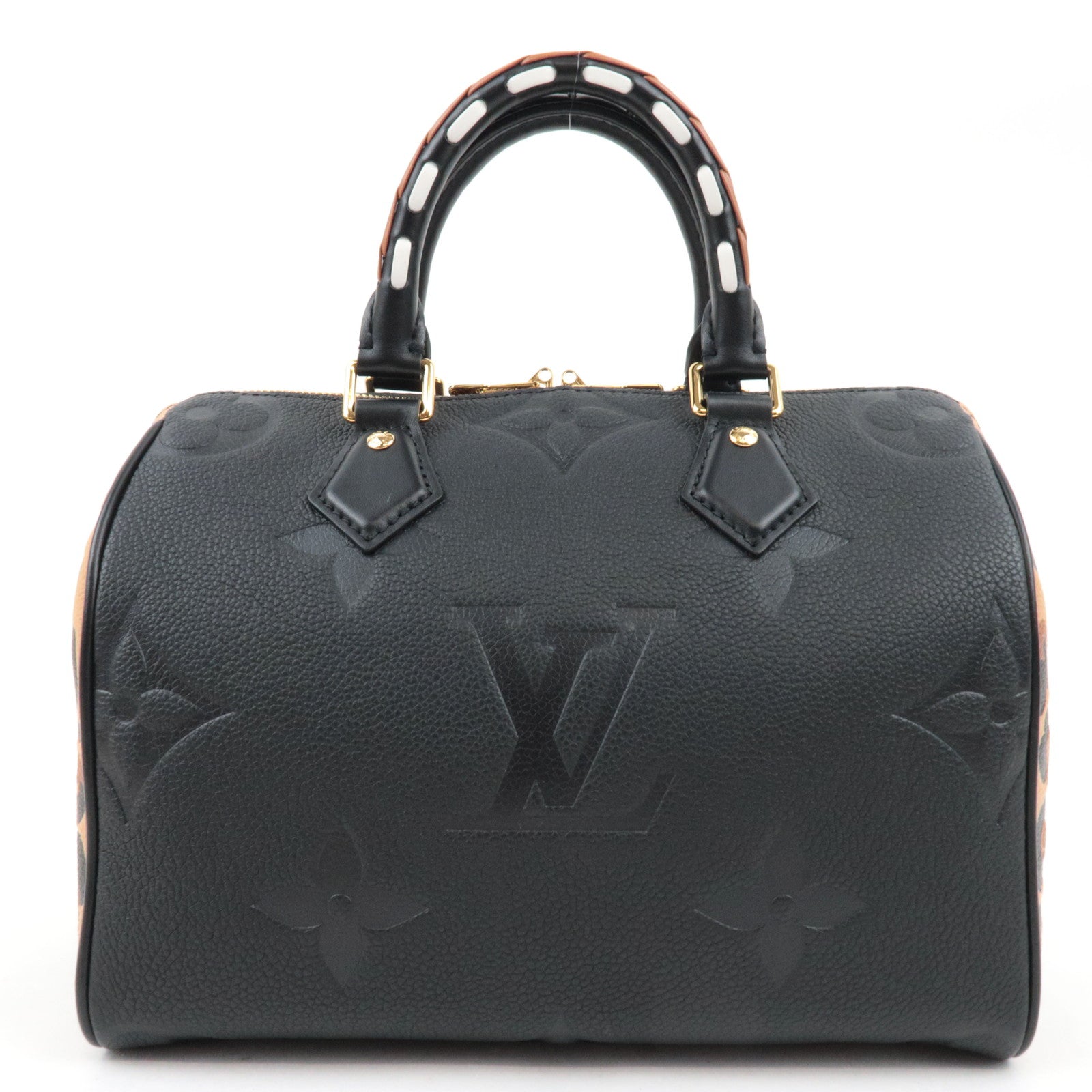 Louis Vuitton Monogram Empreinte Wild at Heart Speedy Bandouliere 25 Hand Bag Noir M58524 RFID *Dust bag, Strap