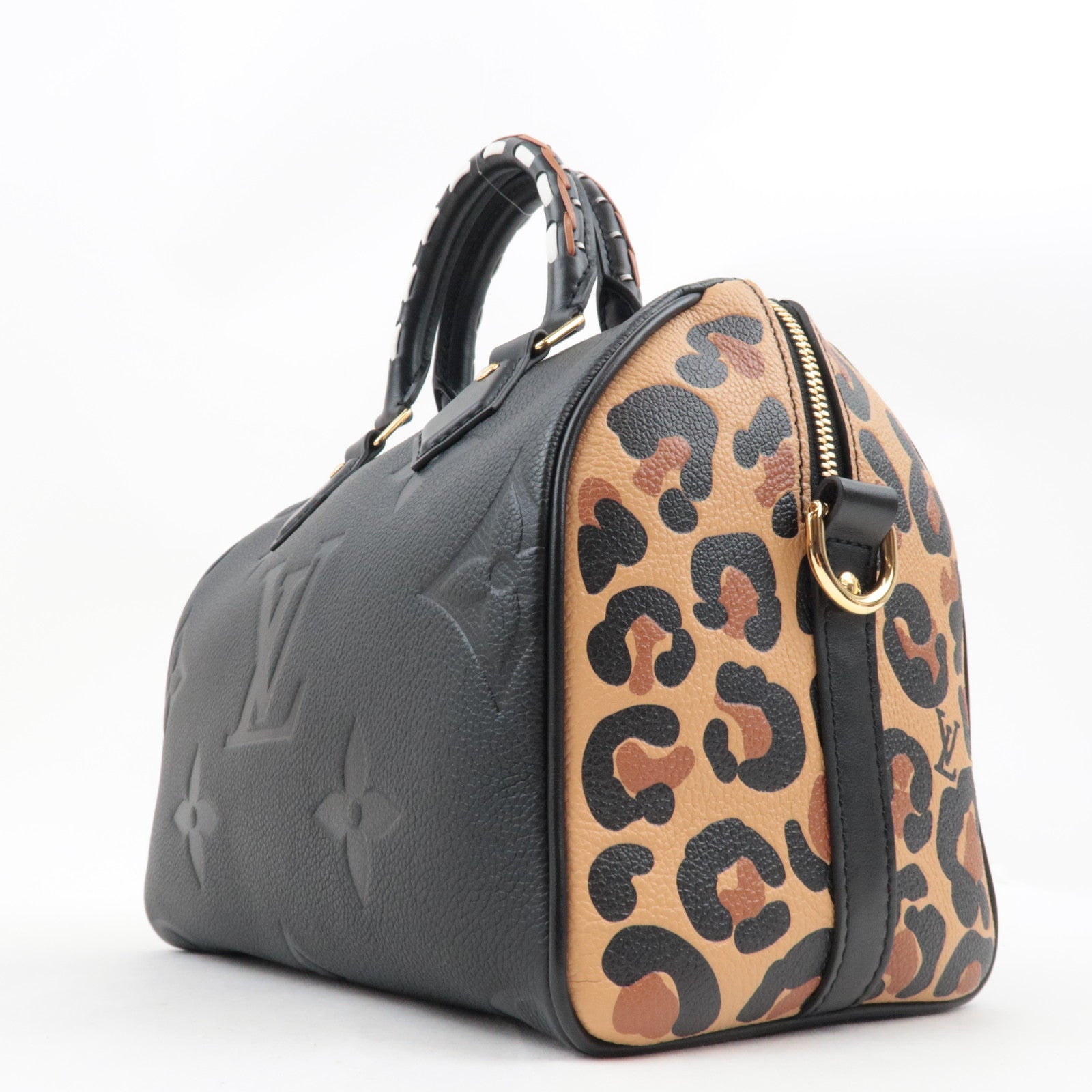 Louis Vuitton Monogram Empreinte Wild at Heart Speedy Bandouliere 25 Hand Bag Noir M58524 RFID *Dust bag, Strap