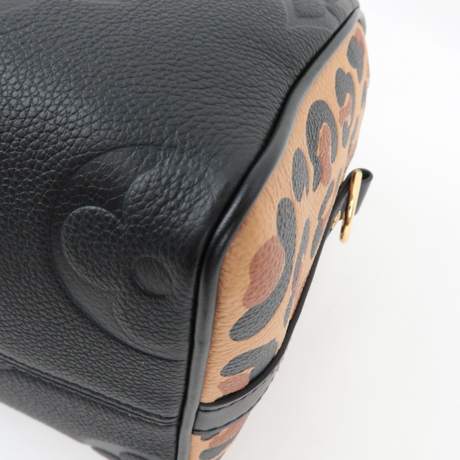 Louis Vuitton Monogram Empreinte Wild at Heart Speedy Bandouliere 25 Hand Bag Noir M58524 RFID *Dust bag, Strap