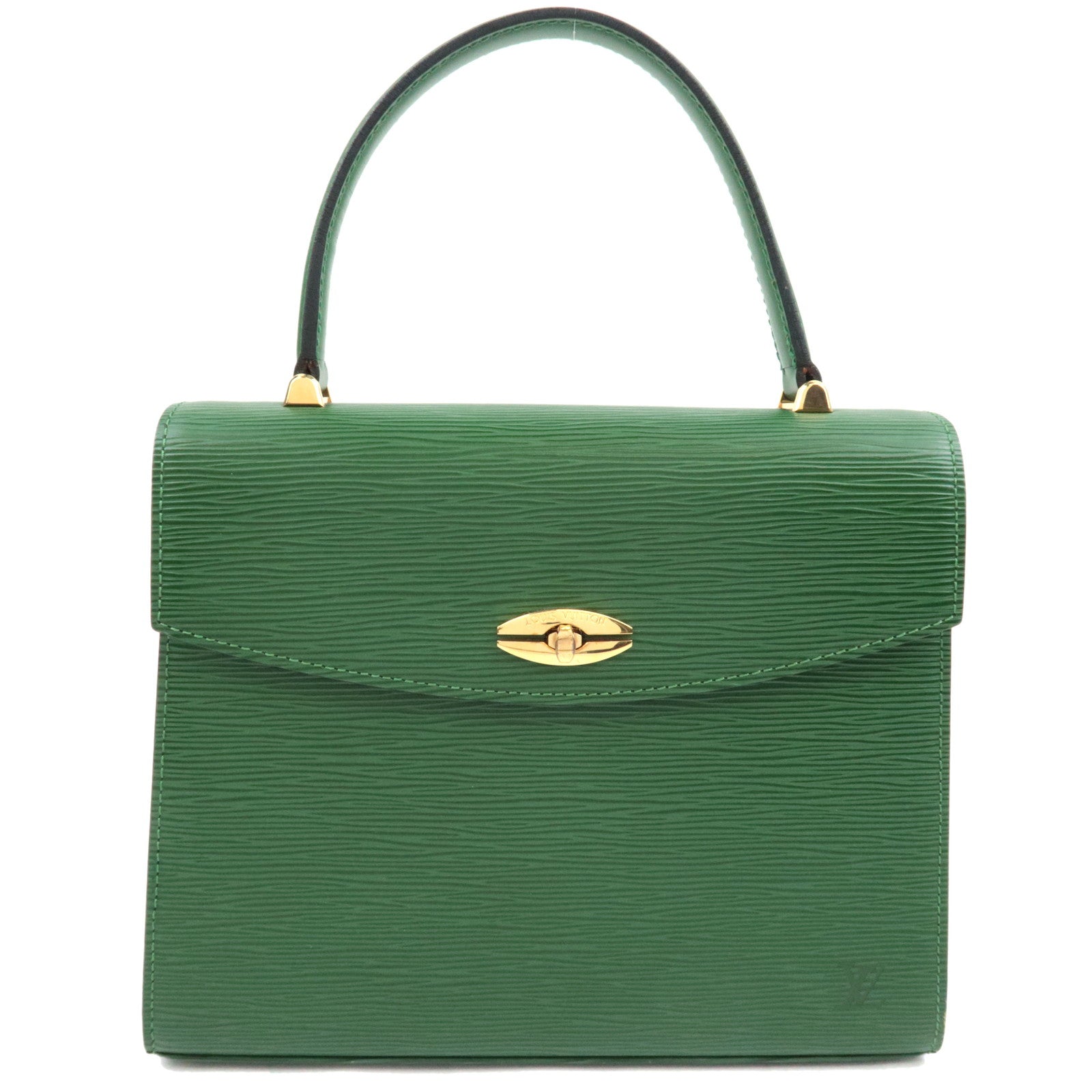 Louis Vuitton Epi Malesherbes Hand Bag Borneo Green M52374 MI0995 76868