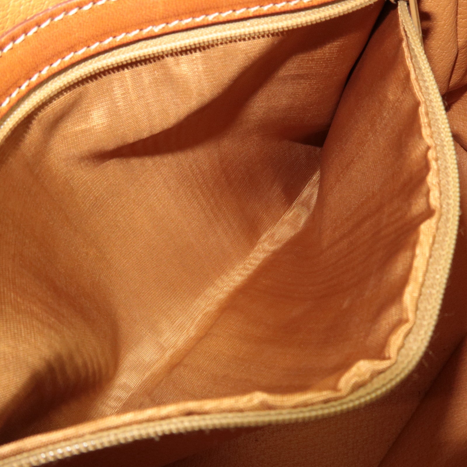 CELINE Macadam Hand Bag PVC Leather Brown