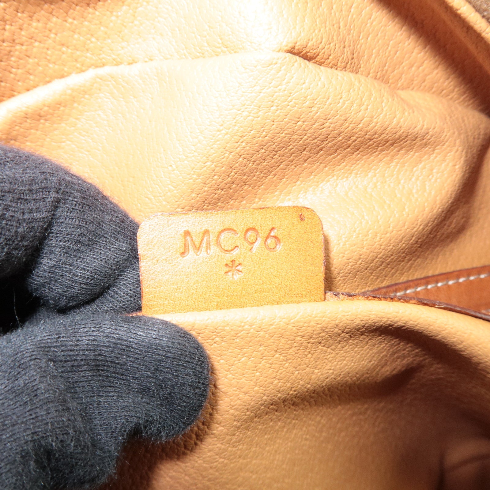 CELINE Macadam Hand Bag PVC Leather Brown