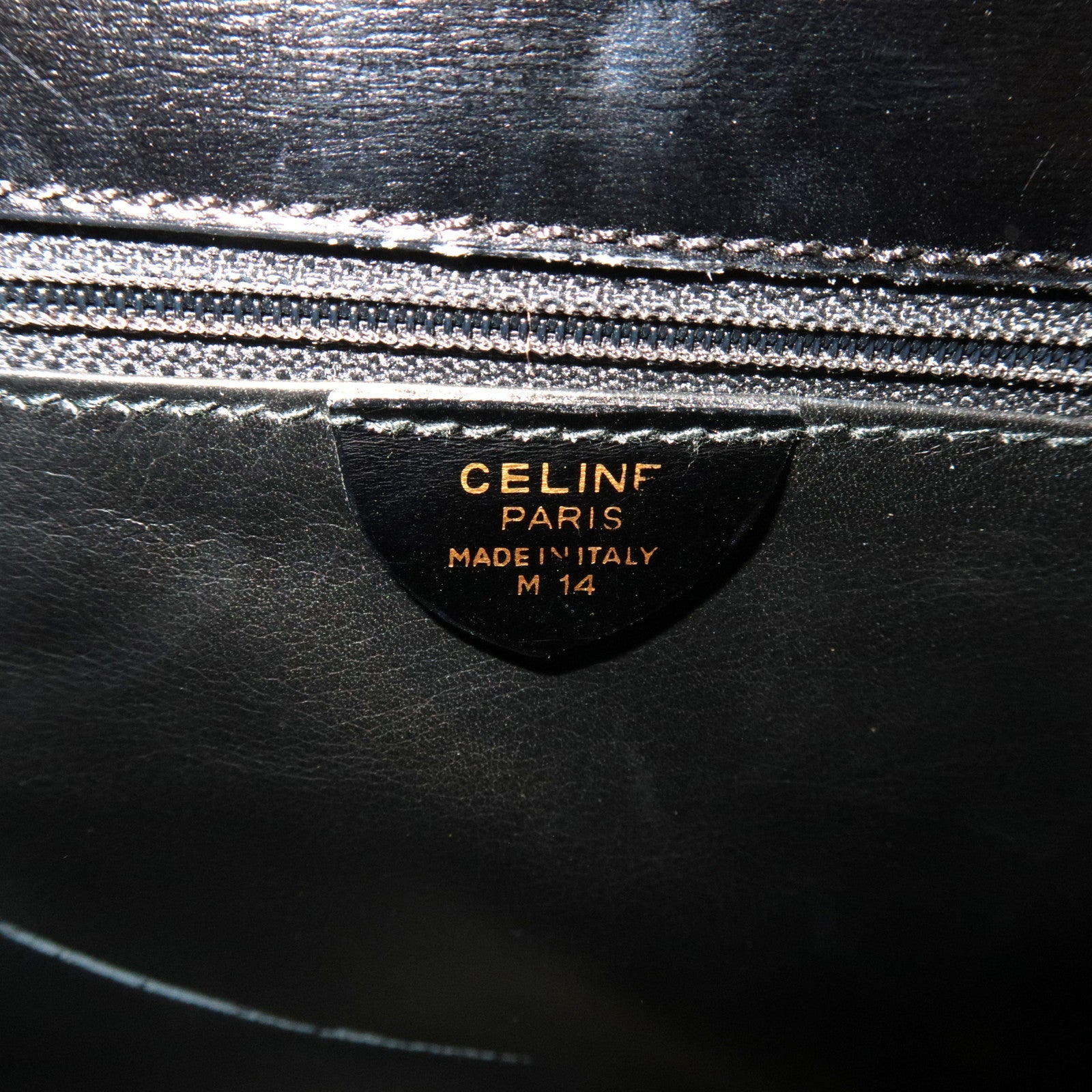 CELINE 2 Way Hand Bag Leather Black *Dust bag, Strap