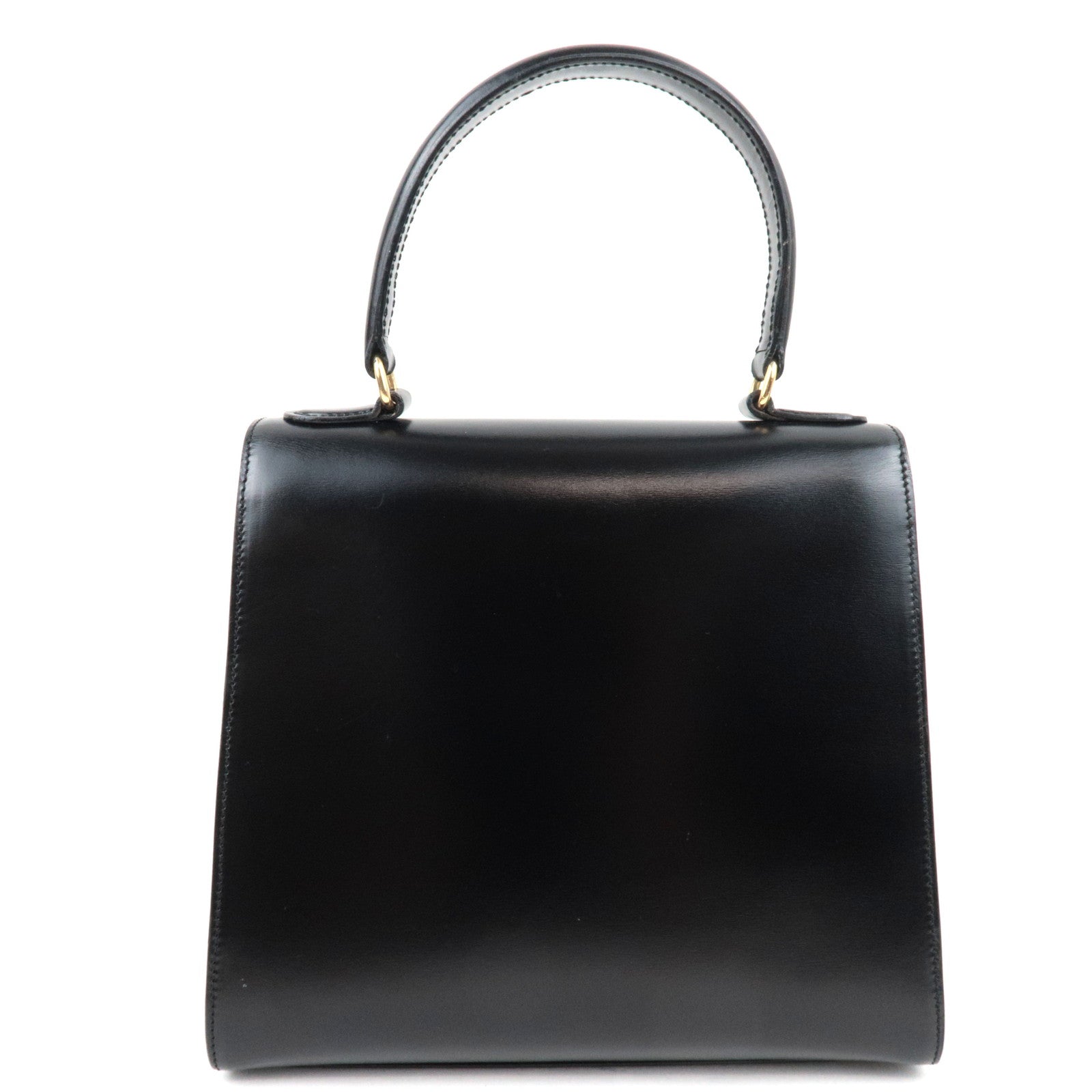 CELINE 2 Way Hand Bag Leather Black *Dust bag, Strap