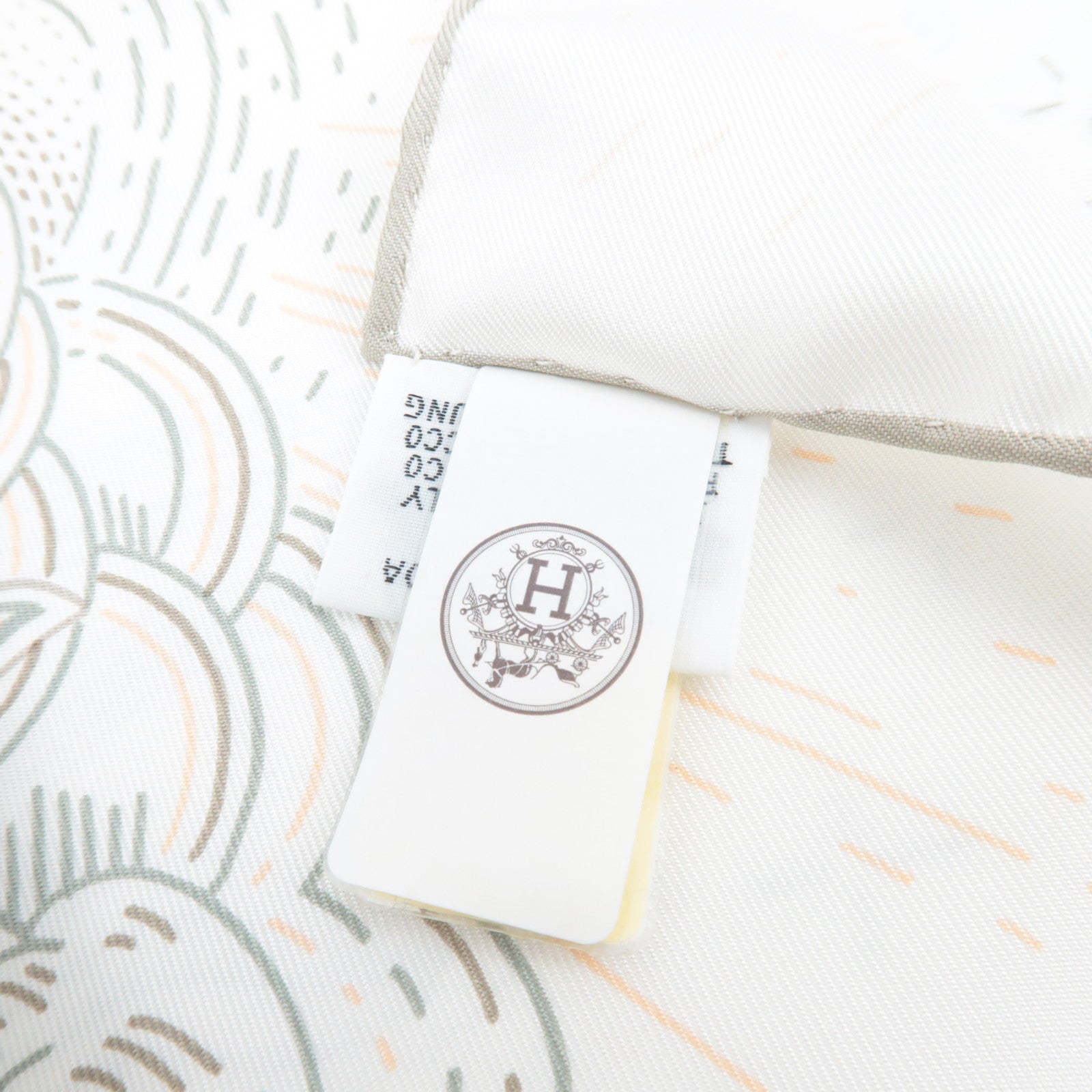 HERMES Carre 90 Scarf PLEASE HOLD THE LINE 2025 S/S Collection 100% Silk Ivory *Box