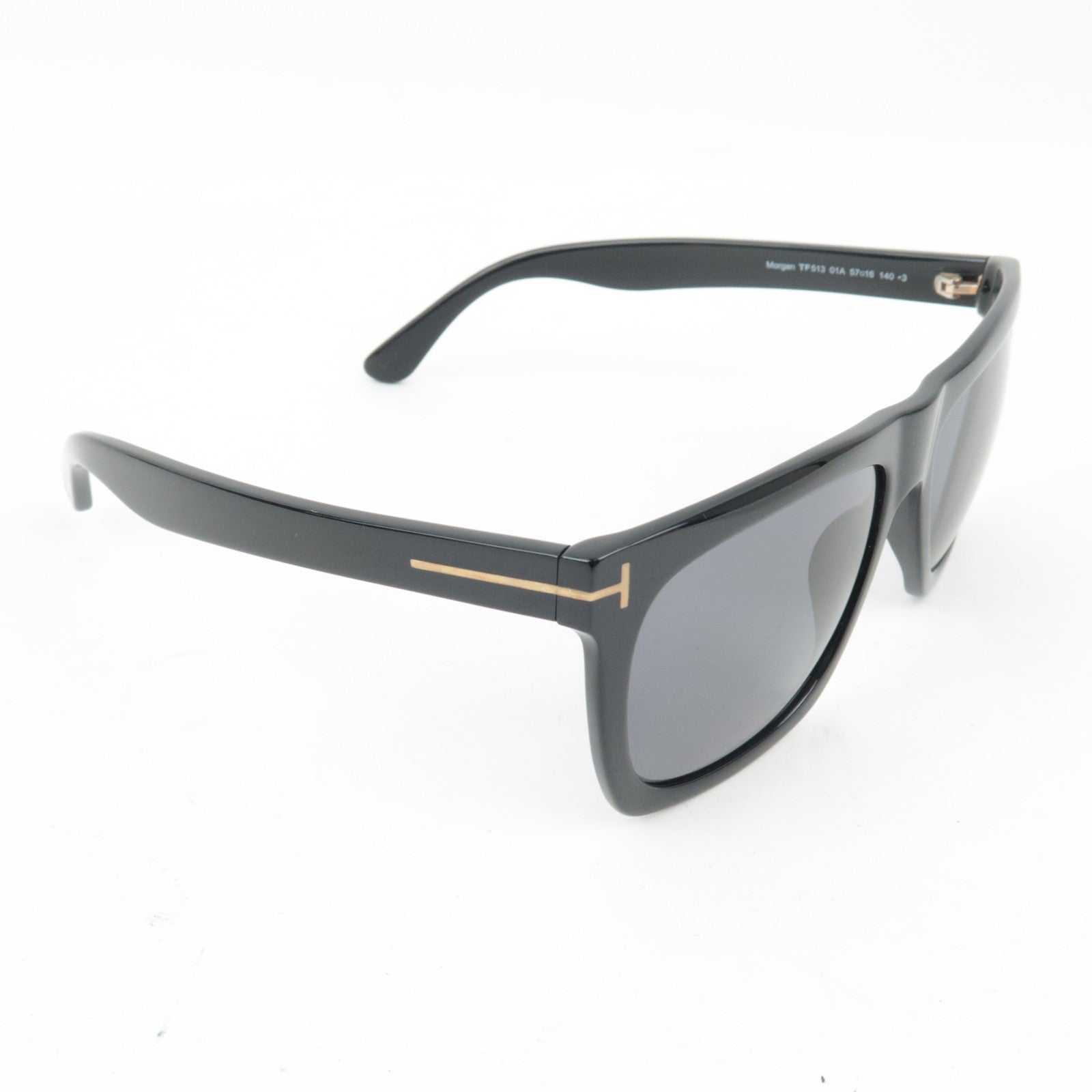 TOM FORD Morgan Sunglasses TF513 01A 57□16 140.3 Black *Case, Cloth