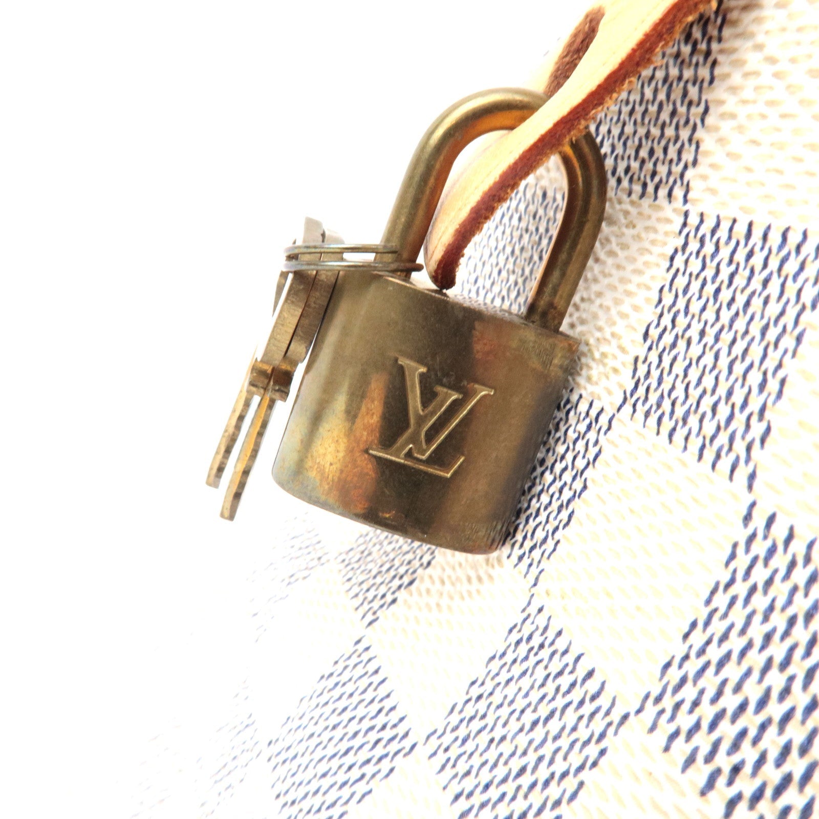Louis Vuitton Damier Azur Speedy 30 Handbag N41533 SP1006 *Key Lock