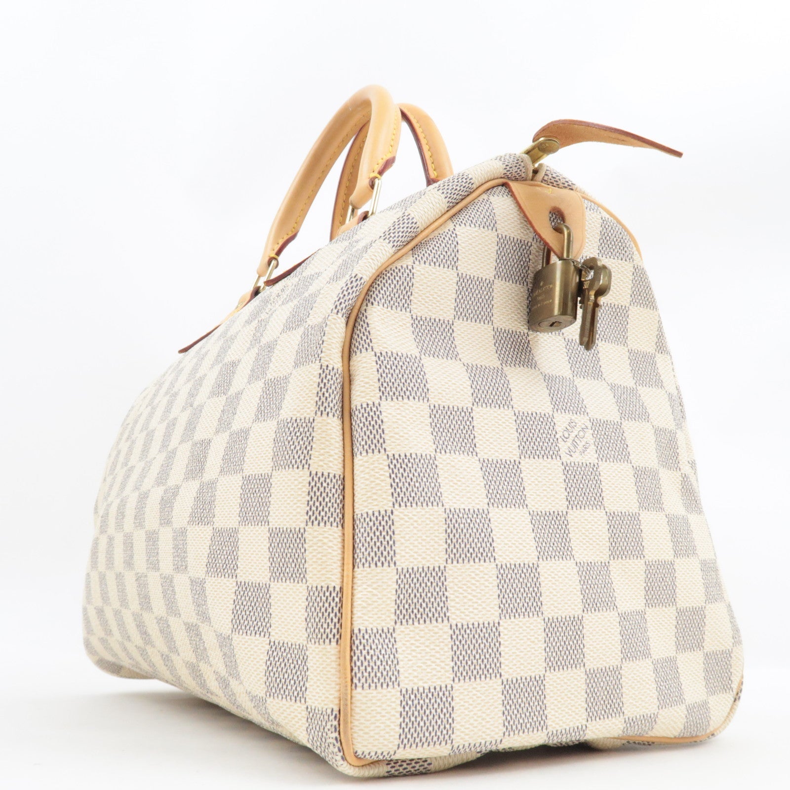 Louis Vuitton Damier Azur Speedy 30 Handbag N41533 SP1006 *Key Lock