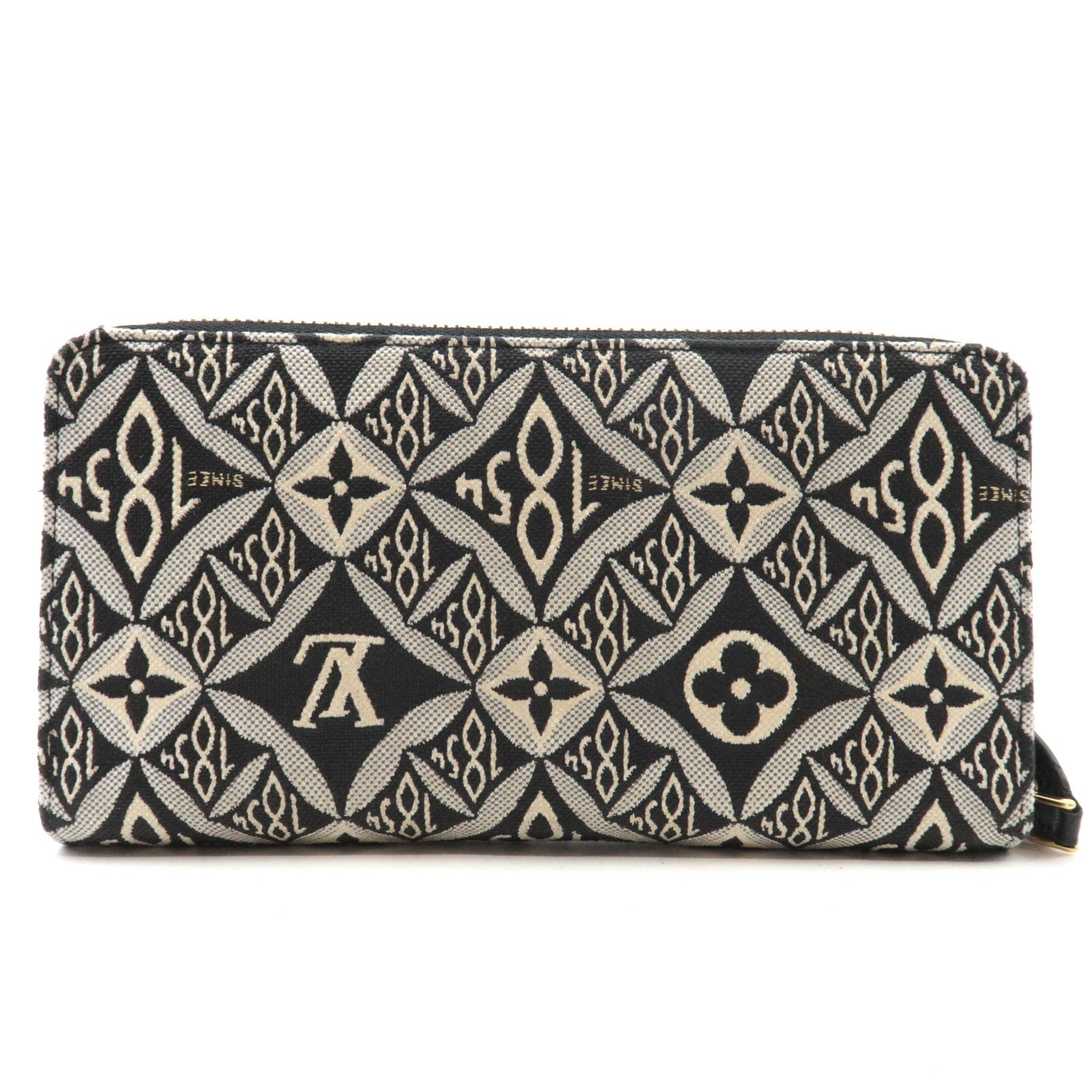 Louis Vuitton Monogram Jacquard Zippy Wallet Since1854 Noir M80324 TN5200