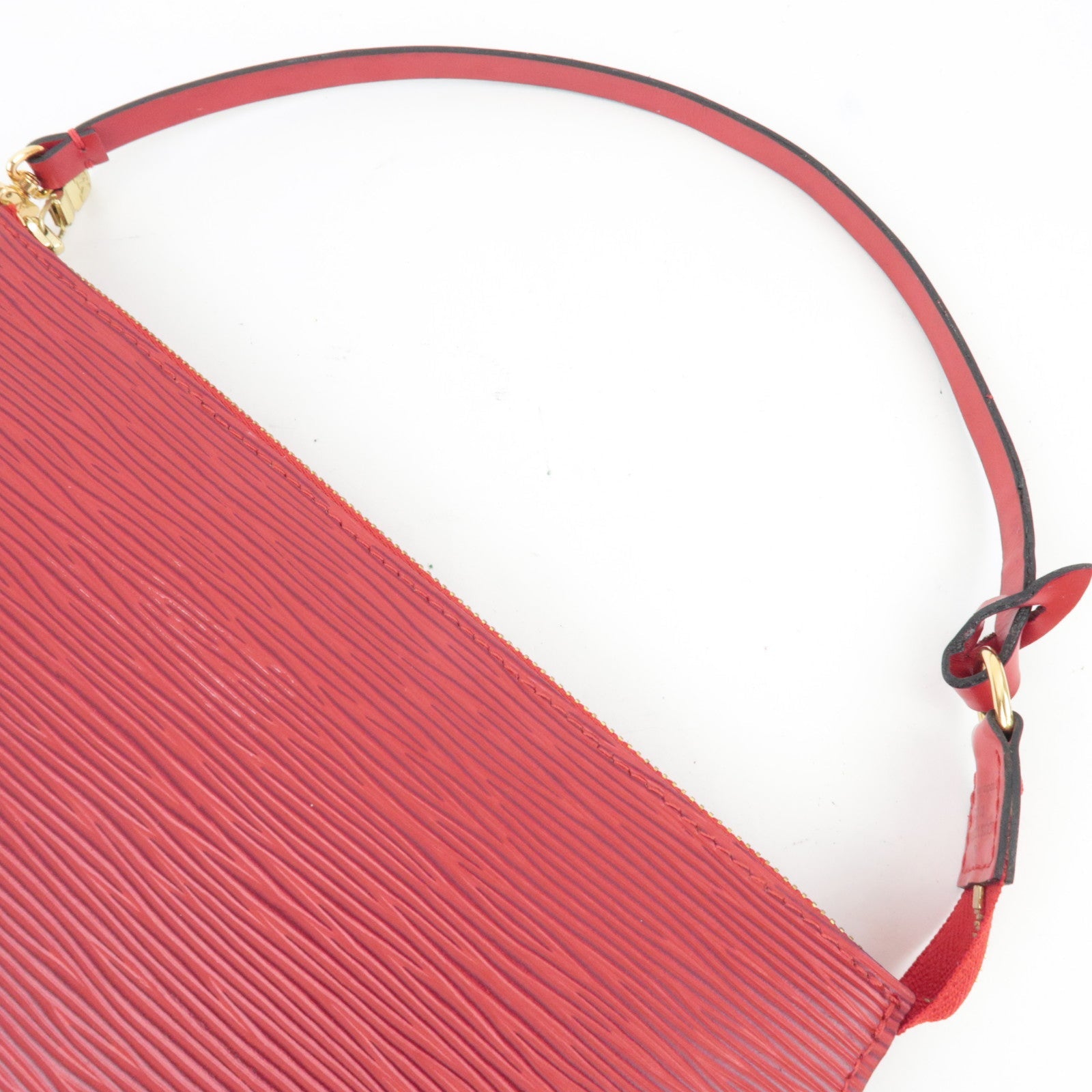 Louis Vuitton Epi Pochette Accessories Hand Bag Castilian Red M52947 AR0010