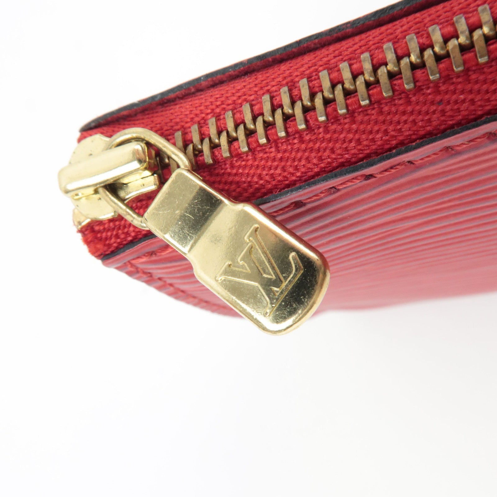 Louis Vuitton Epi Pochette Accessories Hand Bag Castilian Red M52947 AR0010