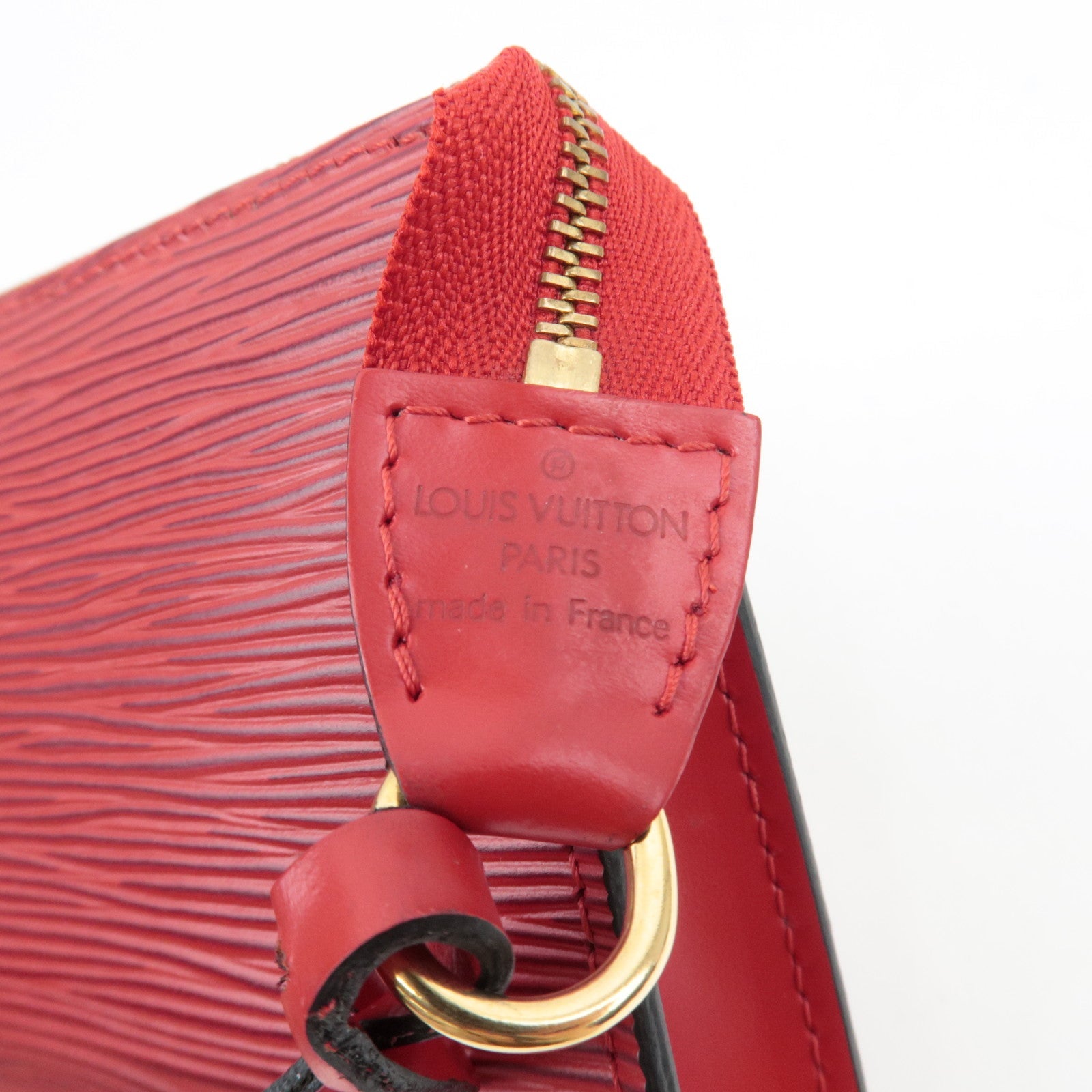 Louis Vuitton Epi Pochette Accessories Hand Bag Castilian Red M52947 AR0010