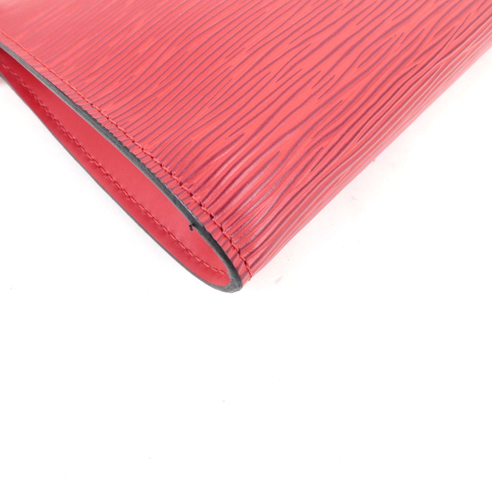 Louis Vuitton Epi Pochette Accessories Hand Bag Castilian Red M52947 AR0010