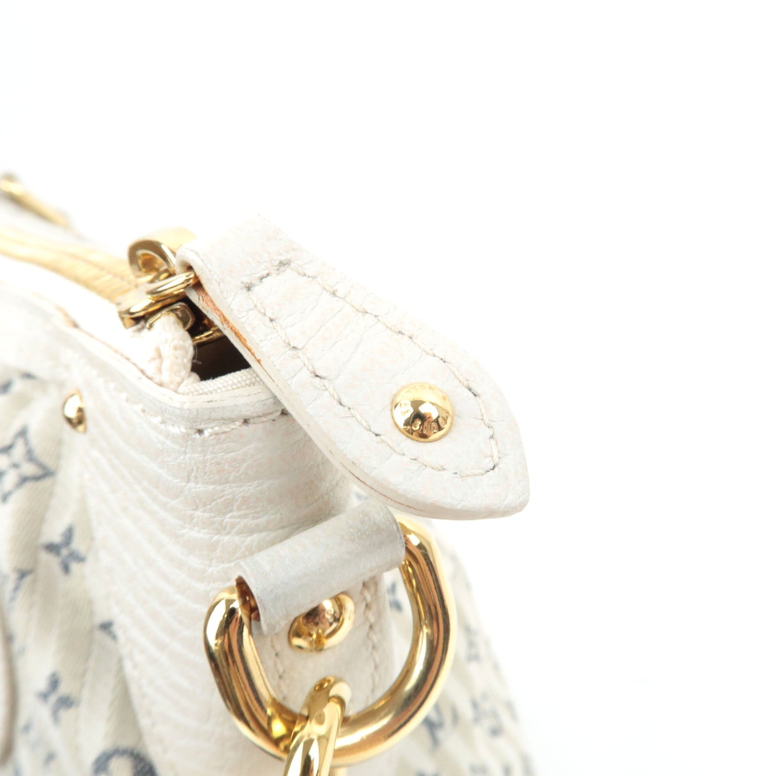 Louis Vuitton Monogram Mini Lin Marina PM 2Way Hand Bag Blue M95494 SR4057 *Strap