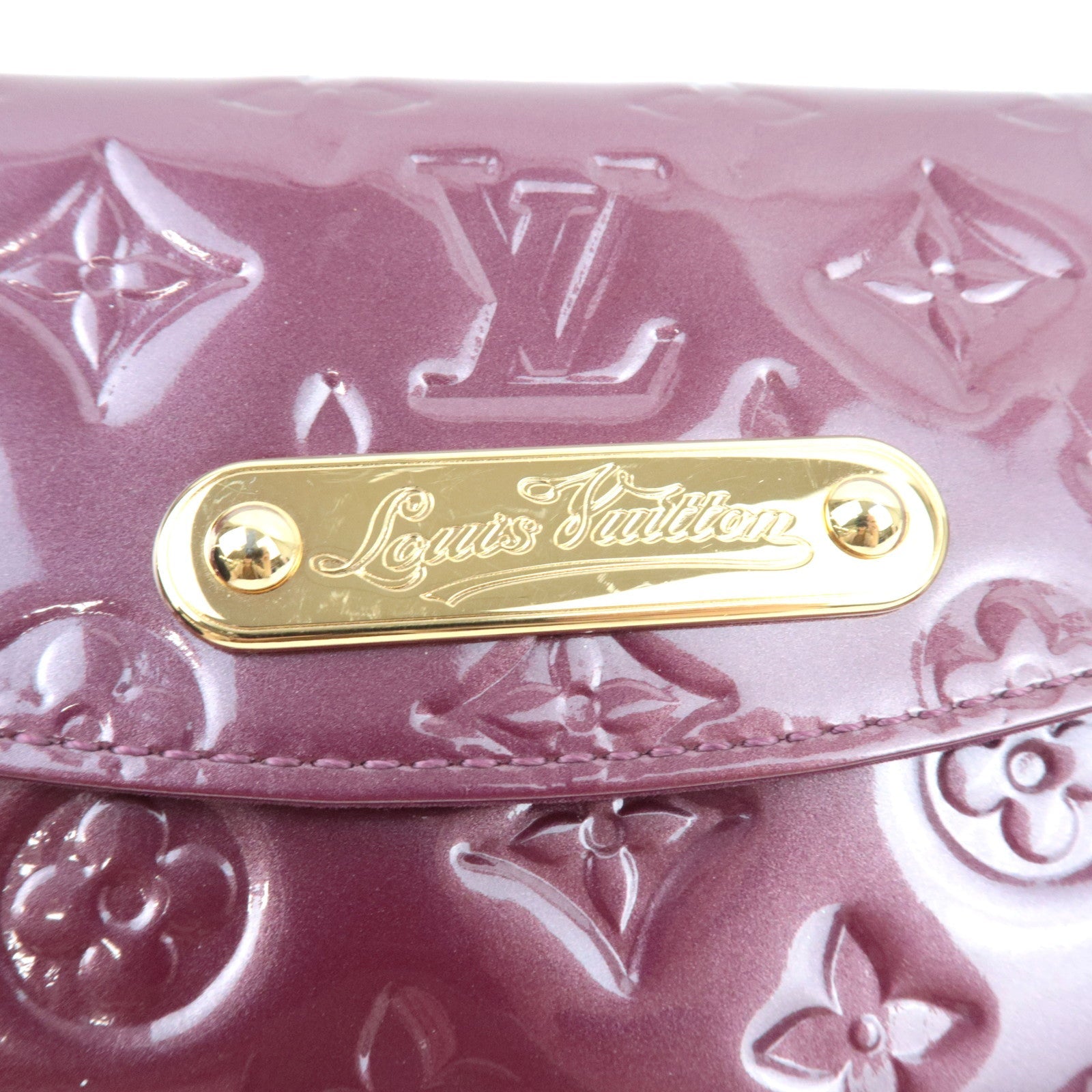 Louis Vuitton Monogram Vernis Sunset Boulevard Shoulder bag Violet M93571 TH3068 *Dust bag
