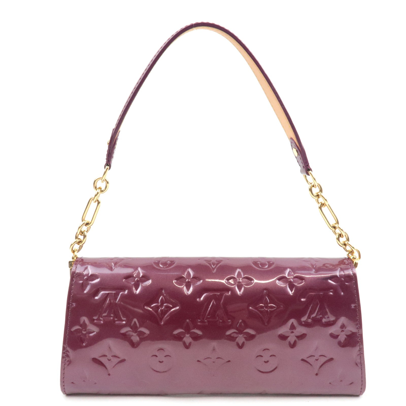 Louis Vuitton Monogram Vernis Sunset Boulevard Shoulder bag Violet M93571 TH3068 *Dust bag