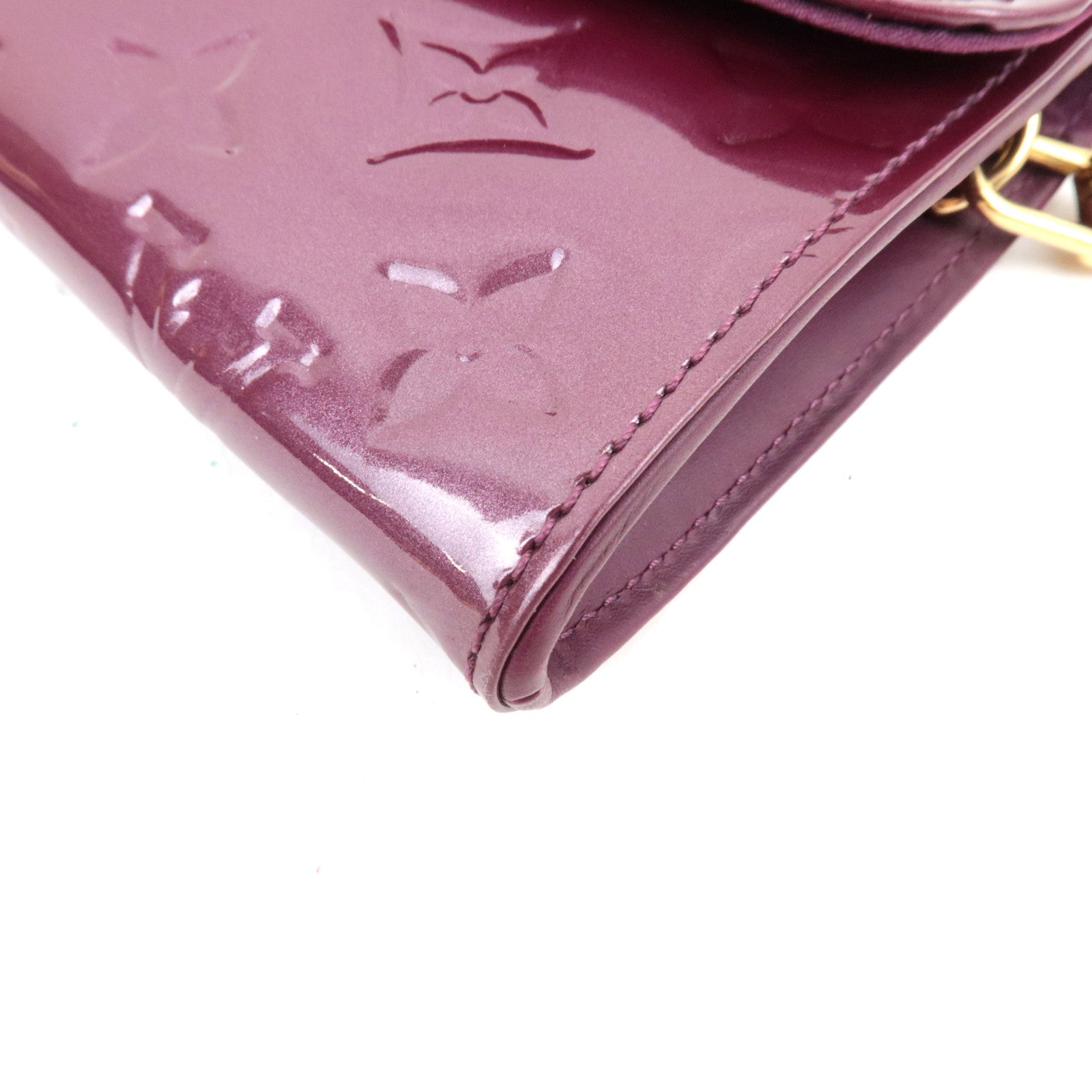 Louis Vuitton Monogram Vernis Sunset Boulevard Shoulder bag Violet M93571 TH3068 *Dust bag