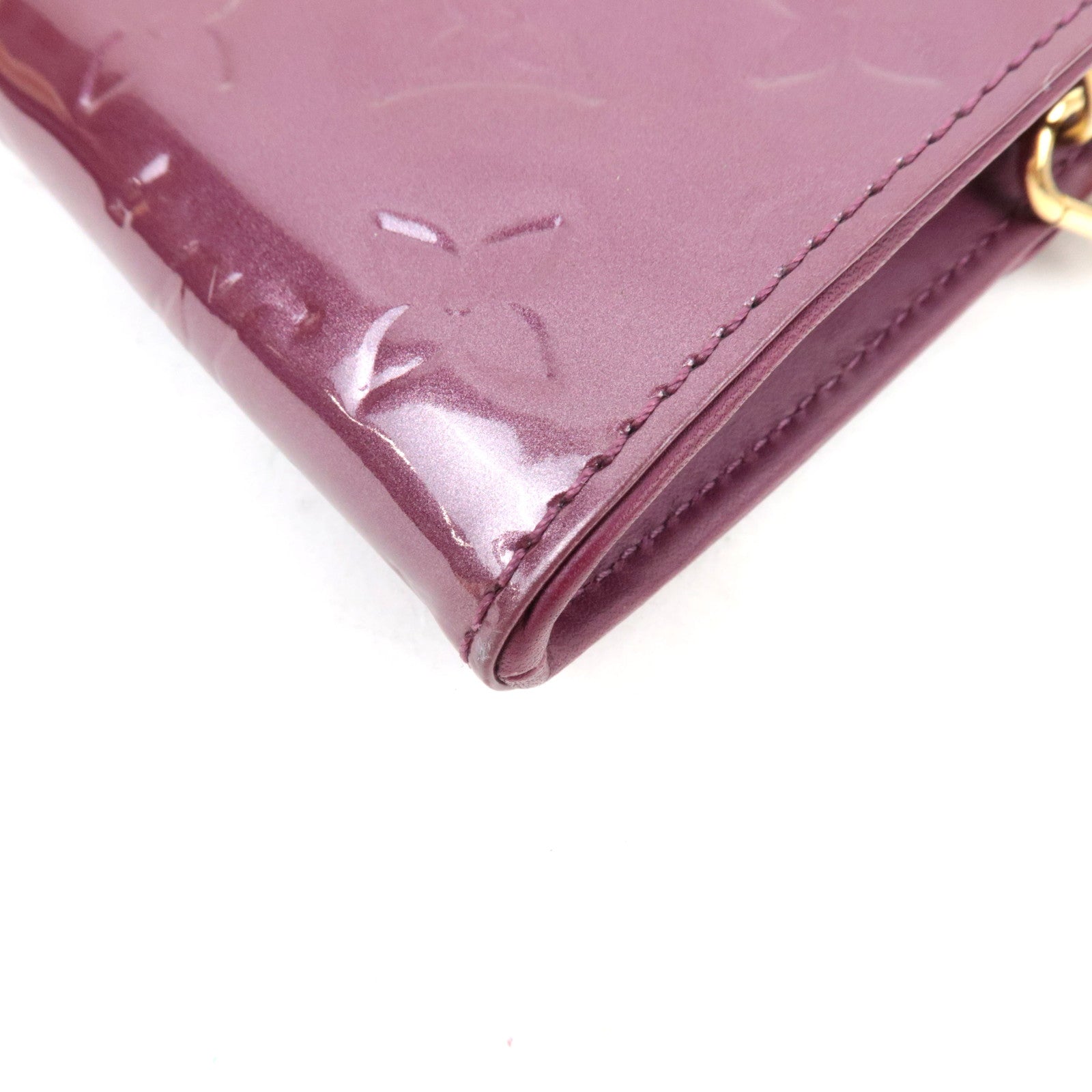 Louis Vuitton Monogram Vernis Sunset Boulevard Shoulder bag Violet M93571 TH3068 *Dust bag