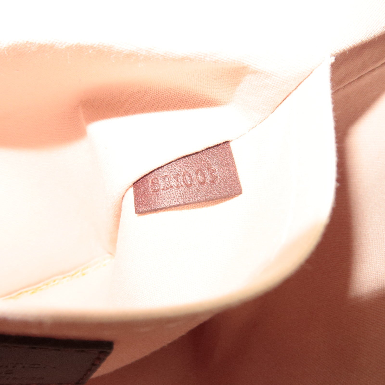 Louis Vuitton Monogram Mini Lucille PM Handbag Cerise M92678 SR1003 *Name tag