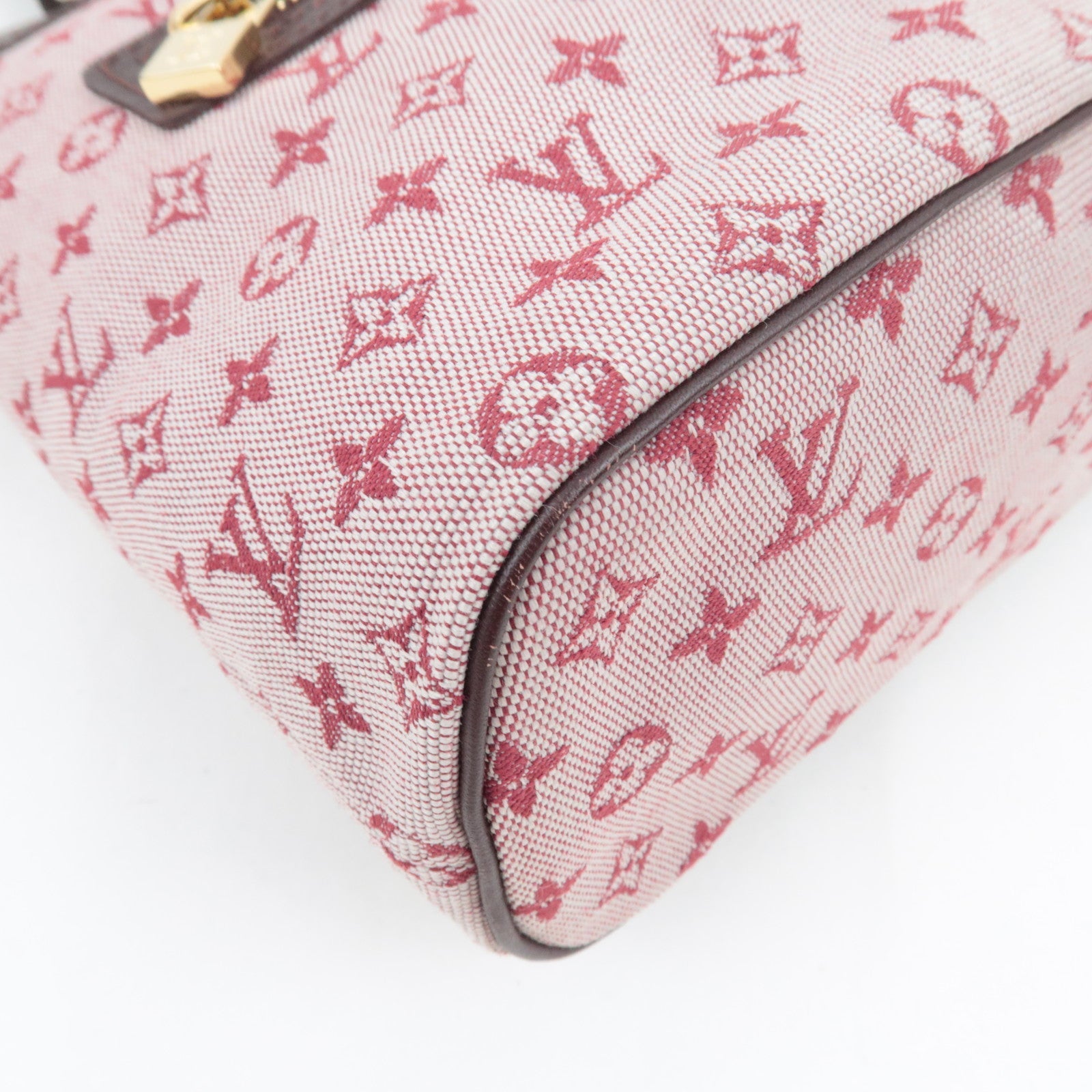 Louis Vuitton Monogram Mini Lucille PM Handbag Cerise M92678 SR1003 *Name tag