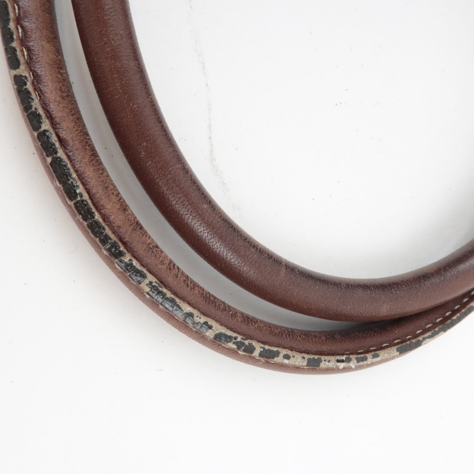 CHANEL Tote Bag Denim Leather Blue Brown 6114009