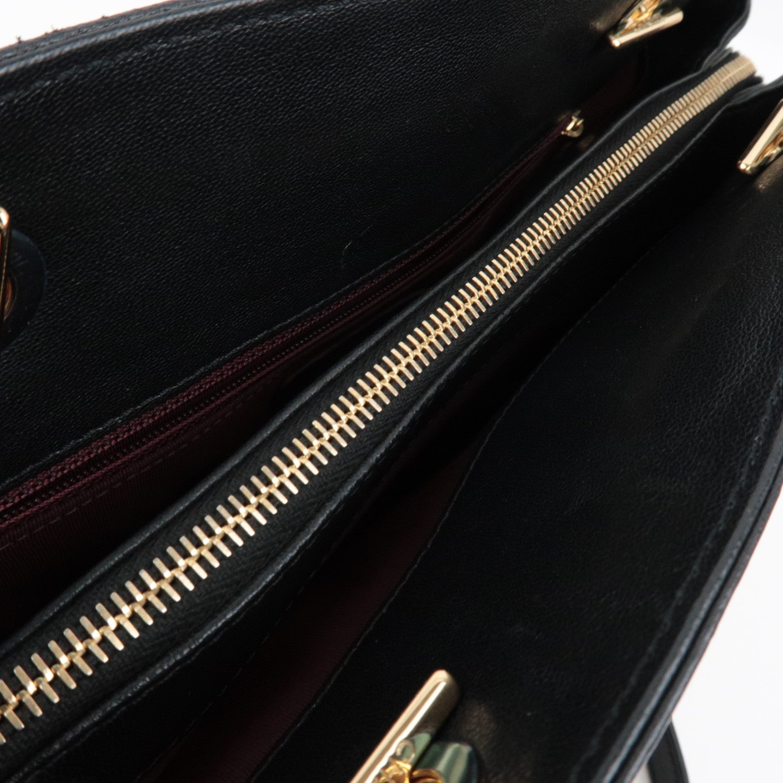 CHANEL Matelasse Chain Tote Bag Lambskin Black Gold HDW 23107851