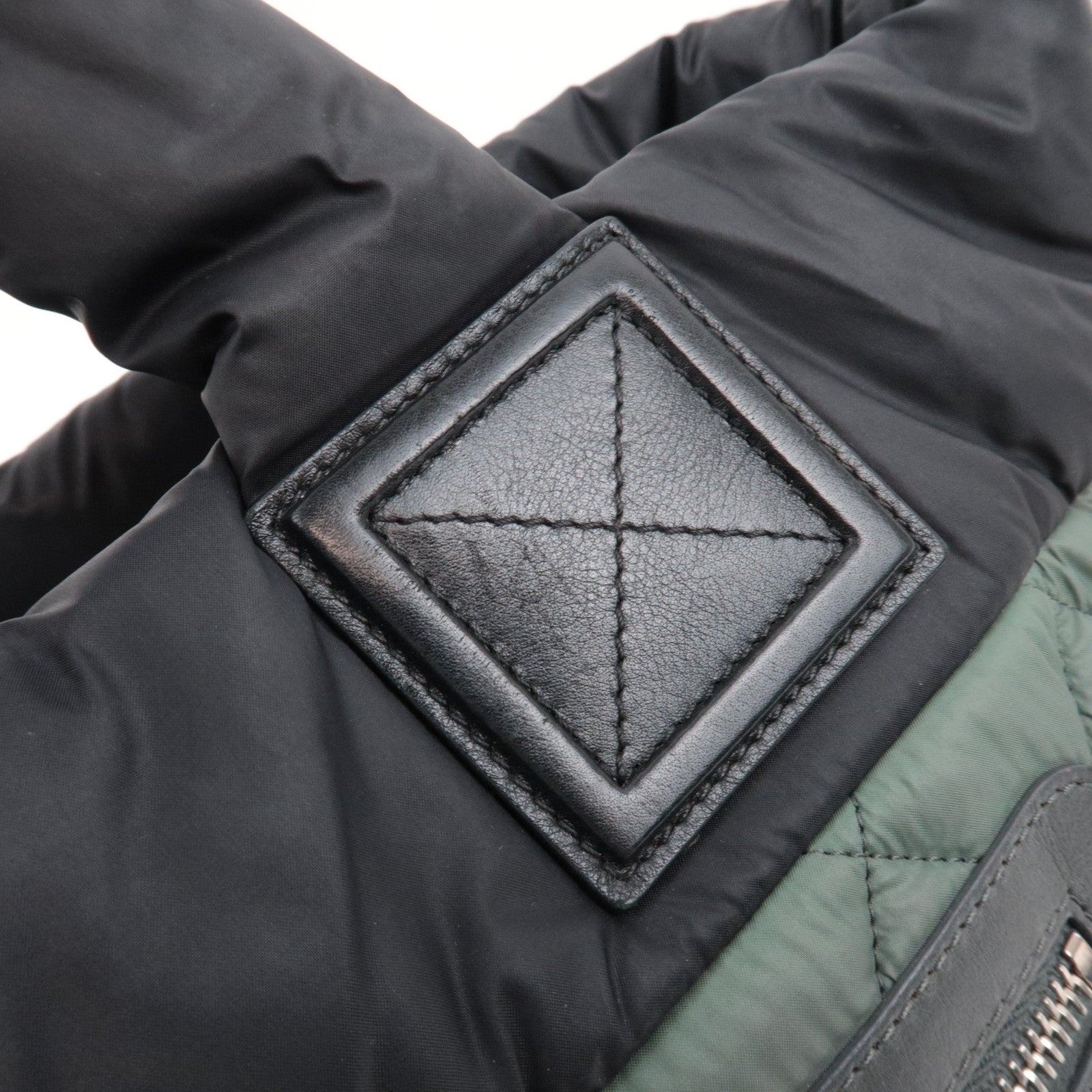 CHANEL Coco Cocoon Tote Bag Nylon Khaki Black A48610 *Dust bag