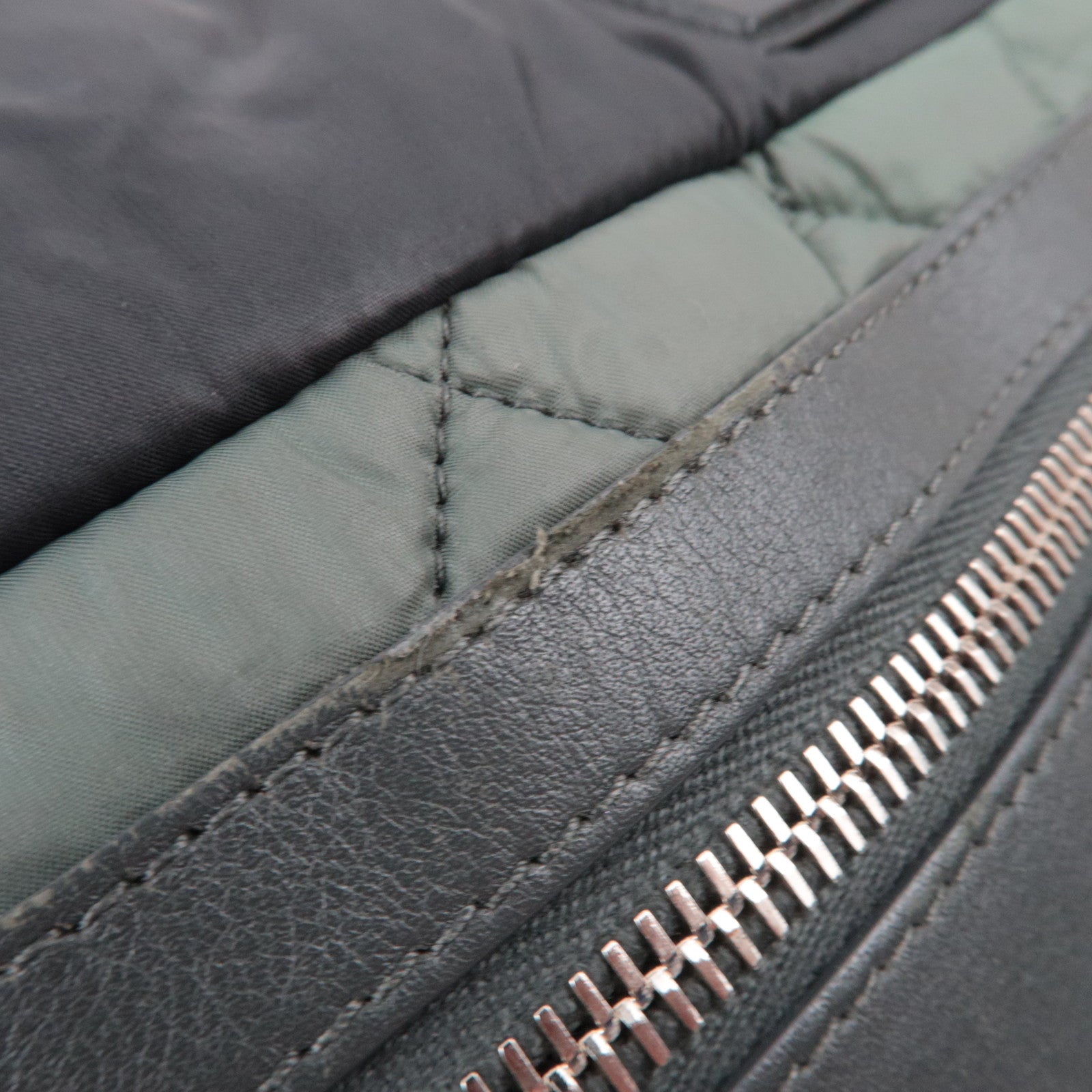 CHANEL Coco Cocoon Tote Bag Nylon Khaki Black A48610 *Dust bag