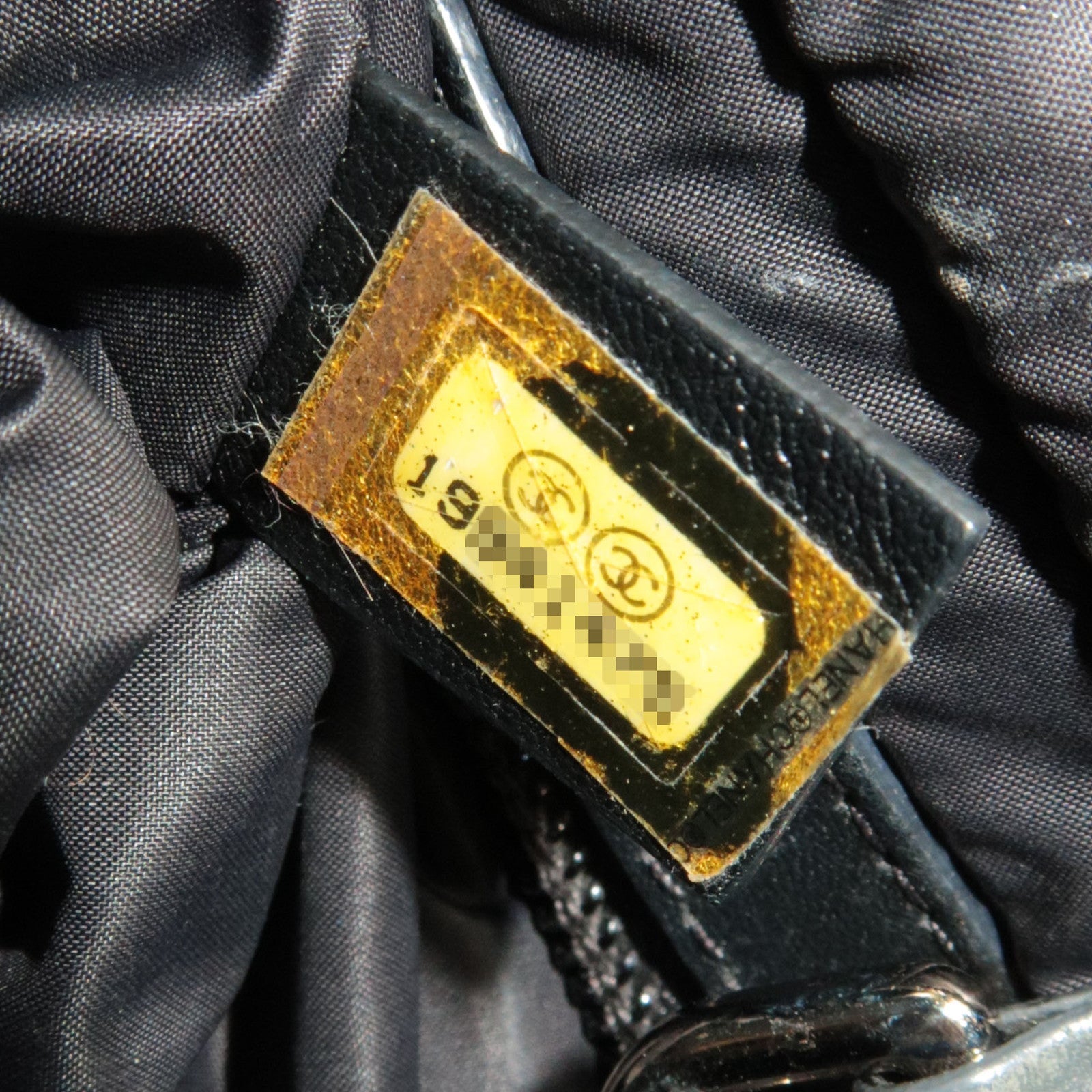 CHANEL Coco Cocoon Tote Bag Nylon Khaki Black A48610 *Dust bag