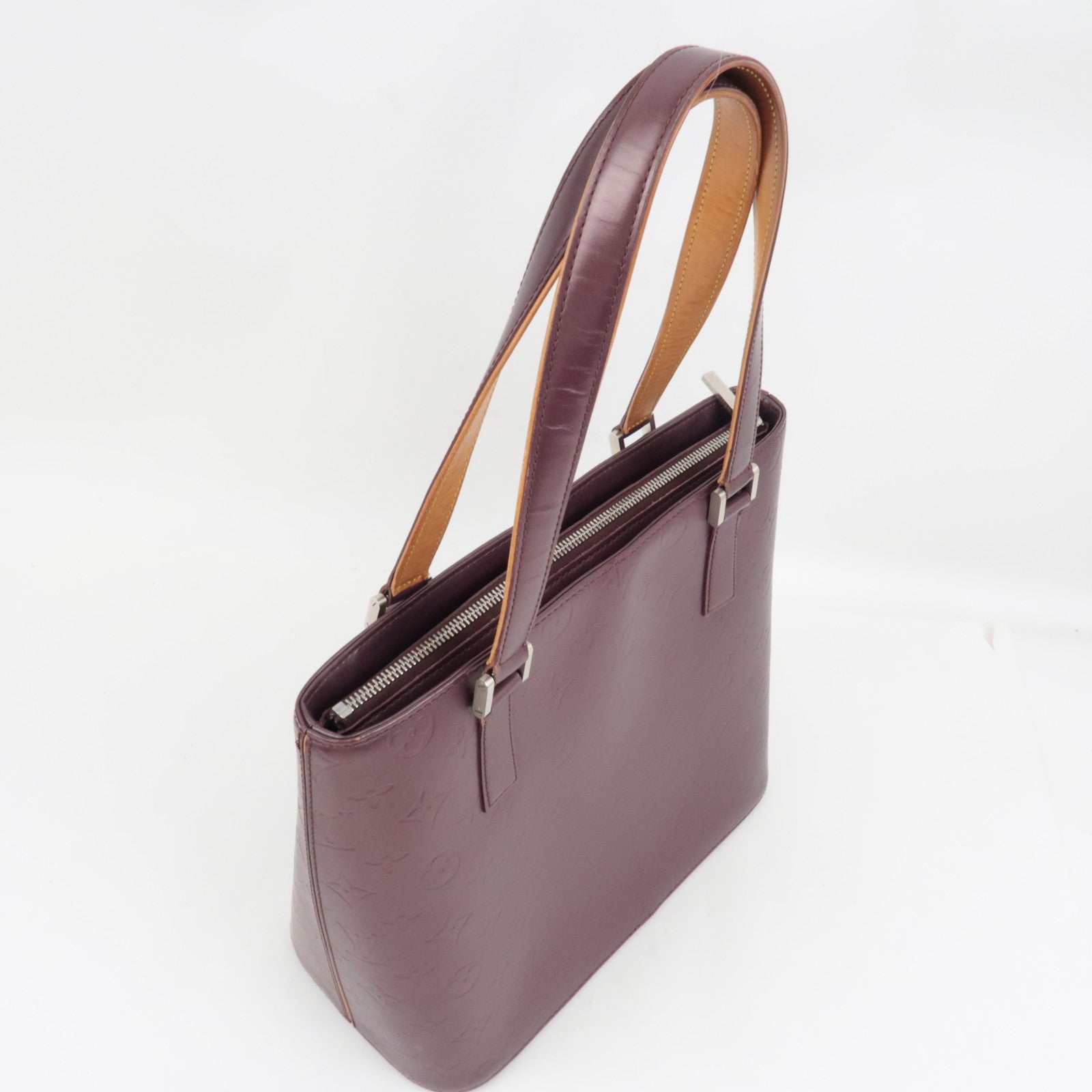 Louis Vuitton Monogram Matte Stockton Tote Bag Violet M55116 CA1002