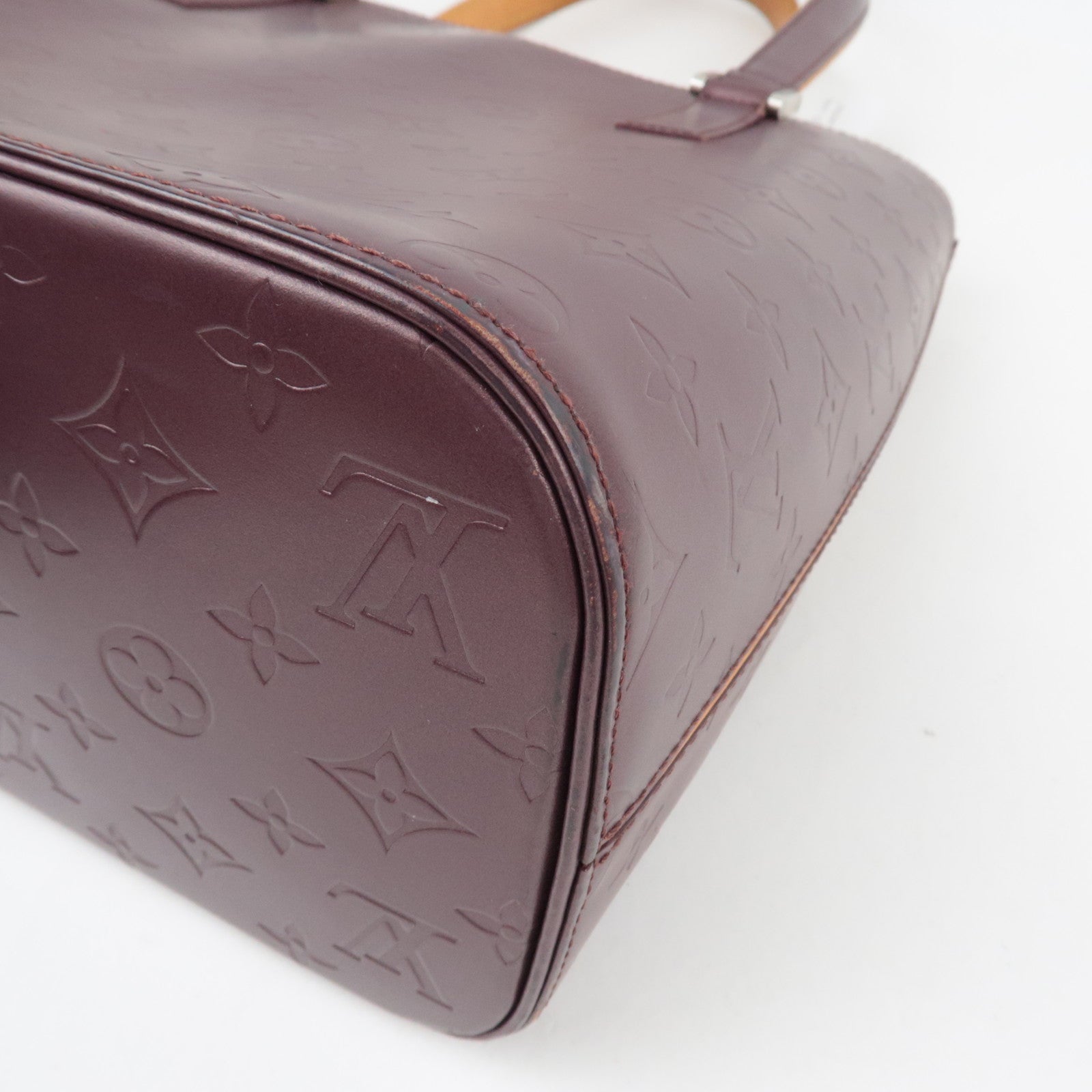 Louis Vuitton Monogram Matte Stockton Tote Bag Violet M55116 CA1002