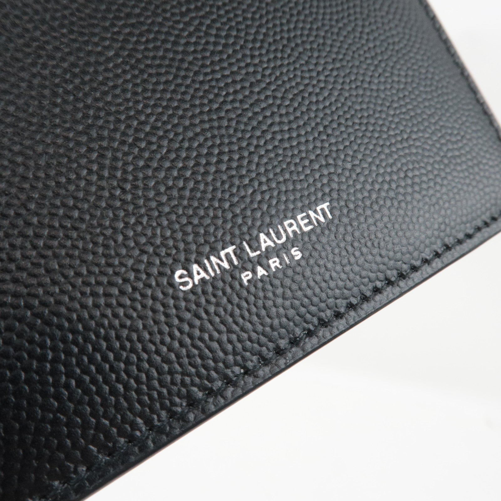 Saint Laurent Card Case Leather Black 469338