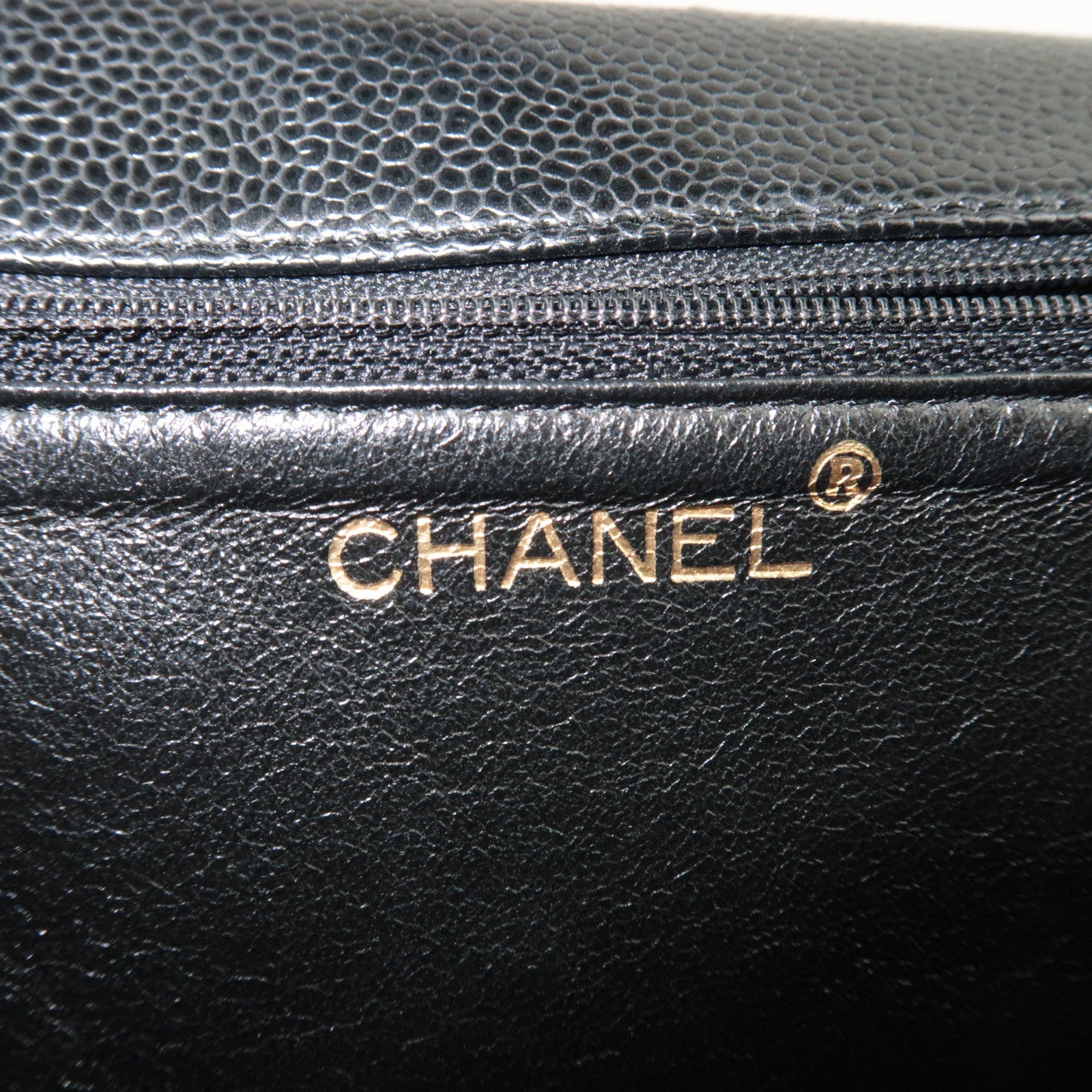 CHANEL Matelasse Chain Shoulder Bag Caviar Skin Black Gold HDW 6869839 *Box, Dust bag