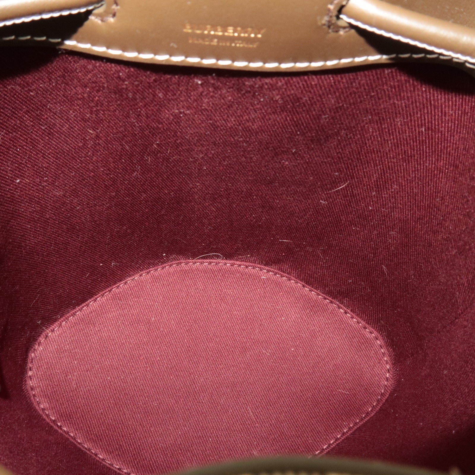 BURBERRY Nova Plaid 2Way Shoulder Bag PVC Leather Beige *Dust bag