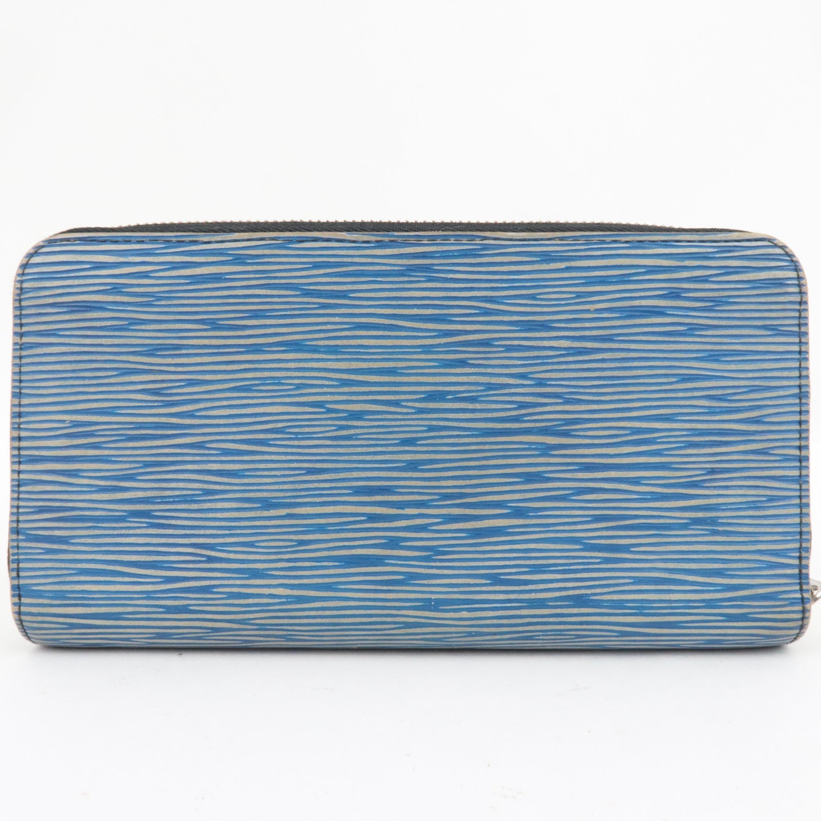 Louis Vuitton Epi Denim Zippy Long Wallet Blue M61862 MI2117 *Dust bag