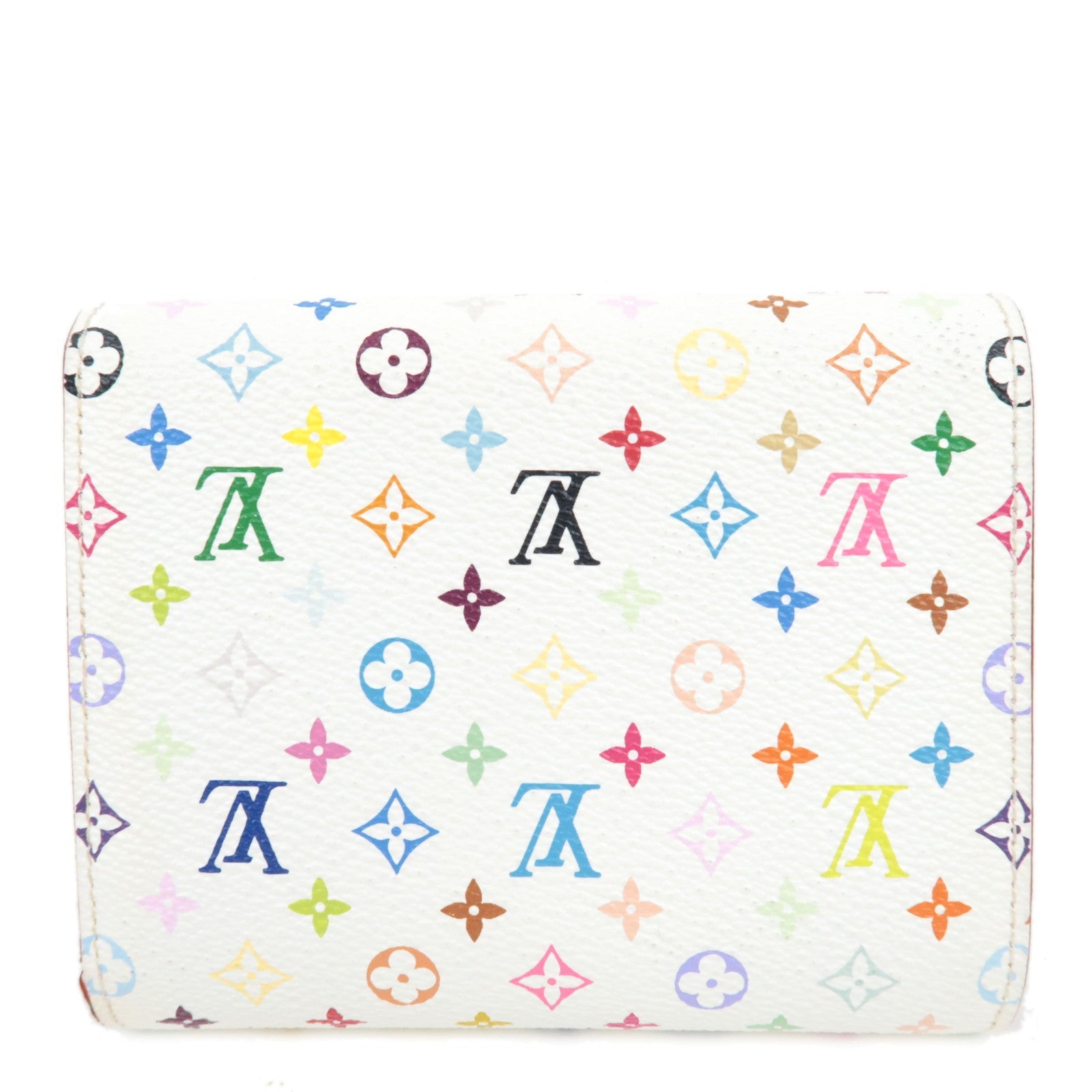 Louis Vuitton Monogram Multicolor Portefeuille Joy Wallet Blanc M60280 TN1112