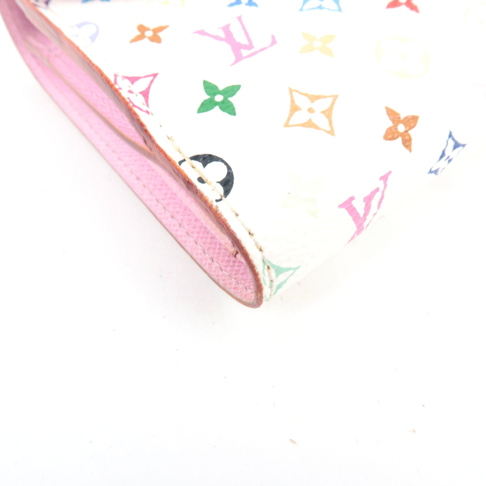 Louis Vuitton Monogram Multicolor Portefeuille Joy Wallet Blanc M60280 TN1112