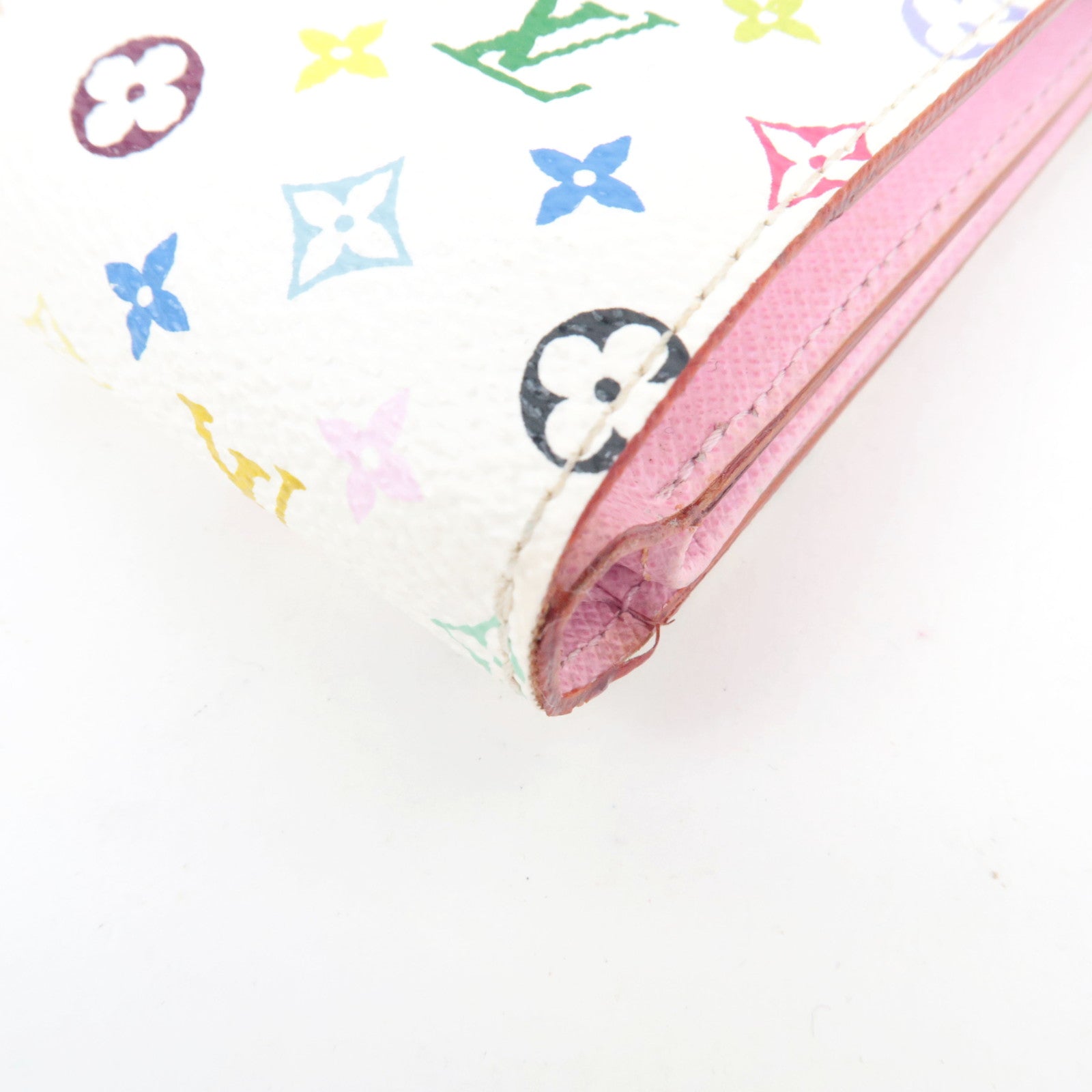 Louis Vuitton Monogram Multicolor Portefeuille Joy Wallet Blanc M60280 TN1112