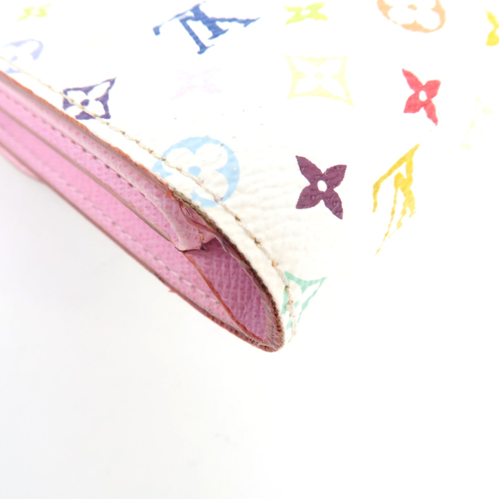 Louis Vuitton Monogram Multicolor Portefeuille Joy Wallet Blanc M60280 TN1112