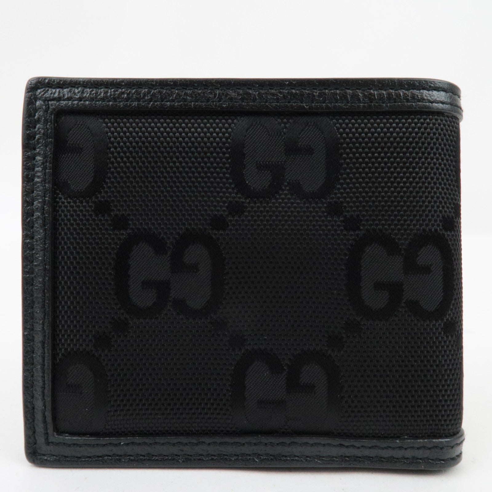 GUCCI Off The Grid Bi-Fold Wallet Canvas Leather Black 625574