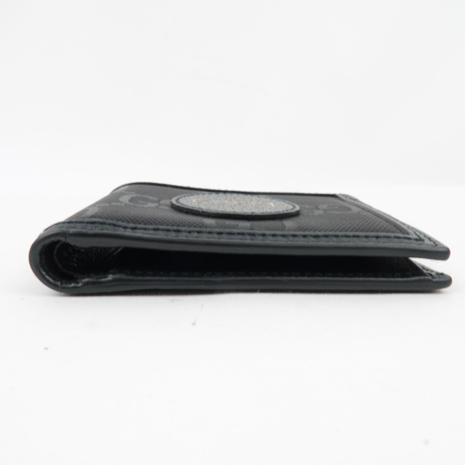 GUCCI Off The Grid Bi-Fold Wallet Canvas Leather Black 625574